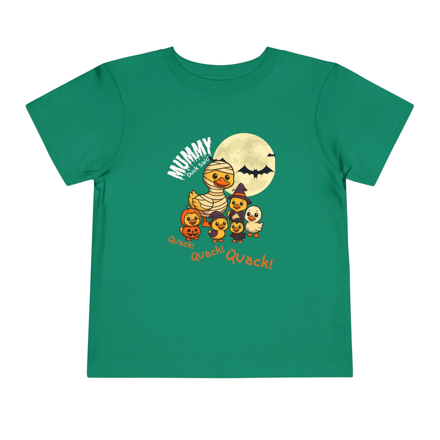 Halloween Toddler Tee, Cute Monster Duck T-Shirt, Kids Halloween Outfit, Quack Quack Quack Shirt