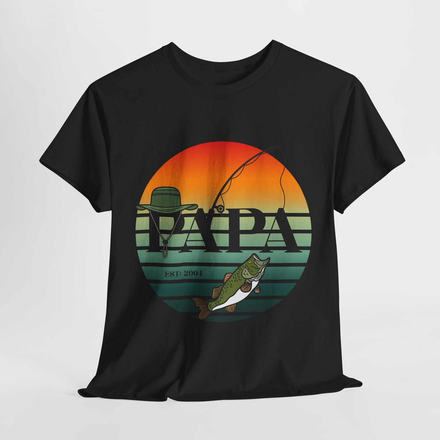 Papa’s Fishing Tee – Reel Cool Grandpa Style, Papa Fishing Gift, Dad's Day Gift, Outdoor Adventure Tee