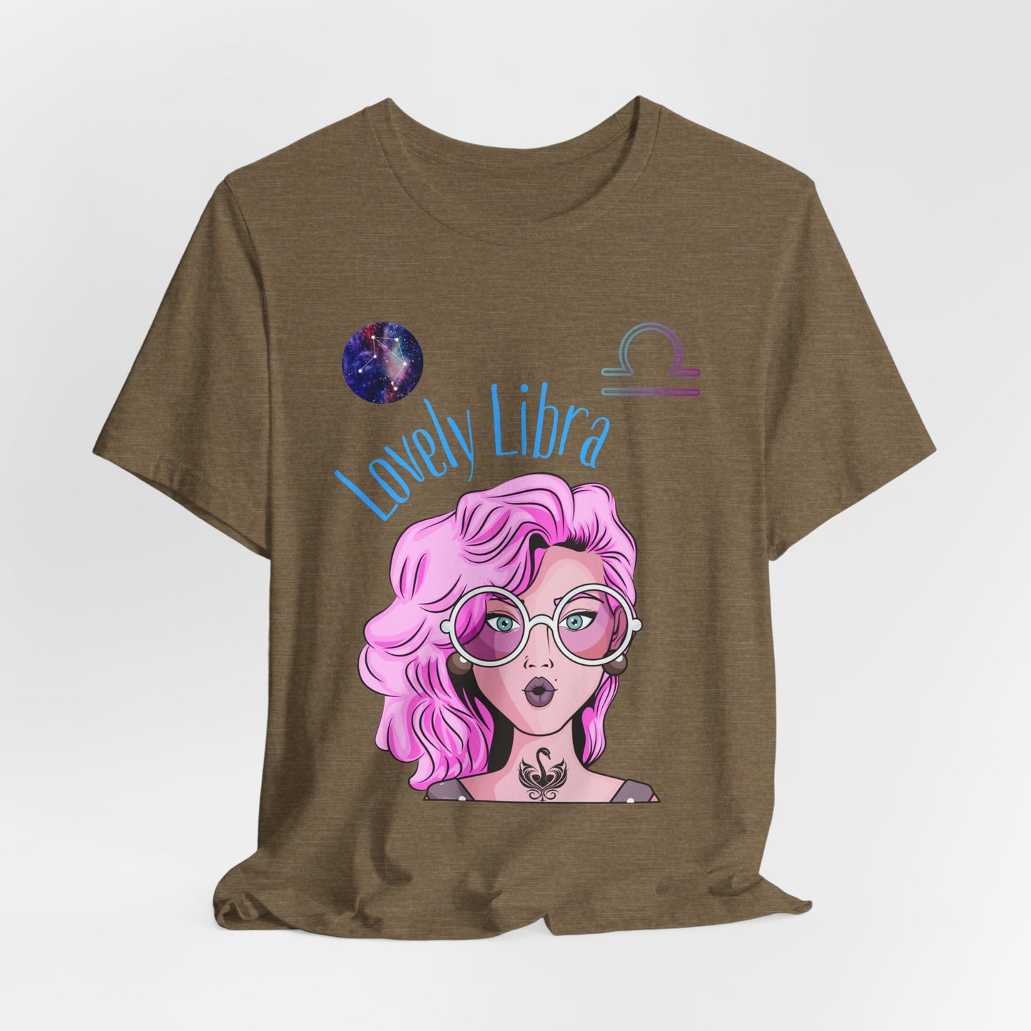 Libra Graphic Tee, Astrology Shirt, Zodiac Apparel, Cute Libra Gift, Horoscope T-Shirt, Astrology Lover Clothing