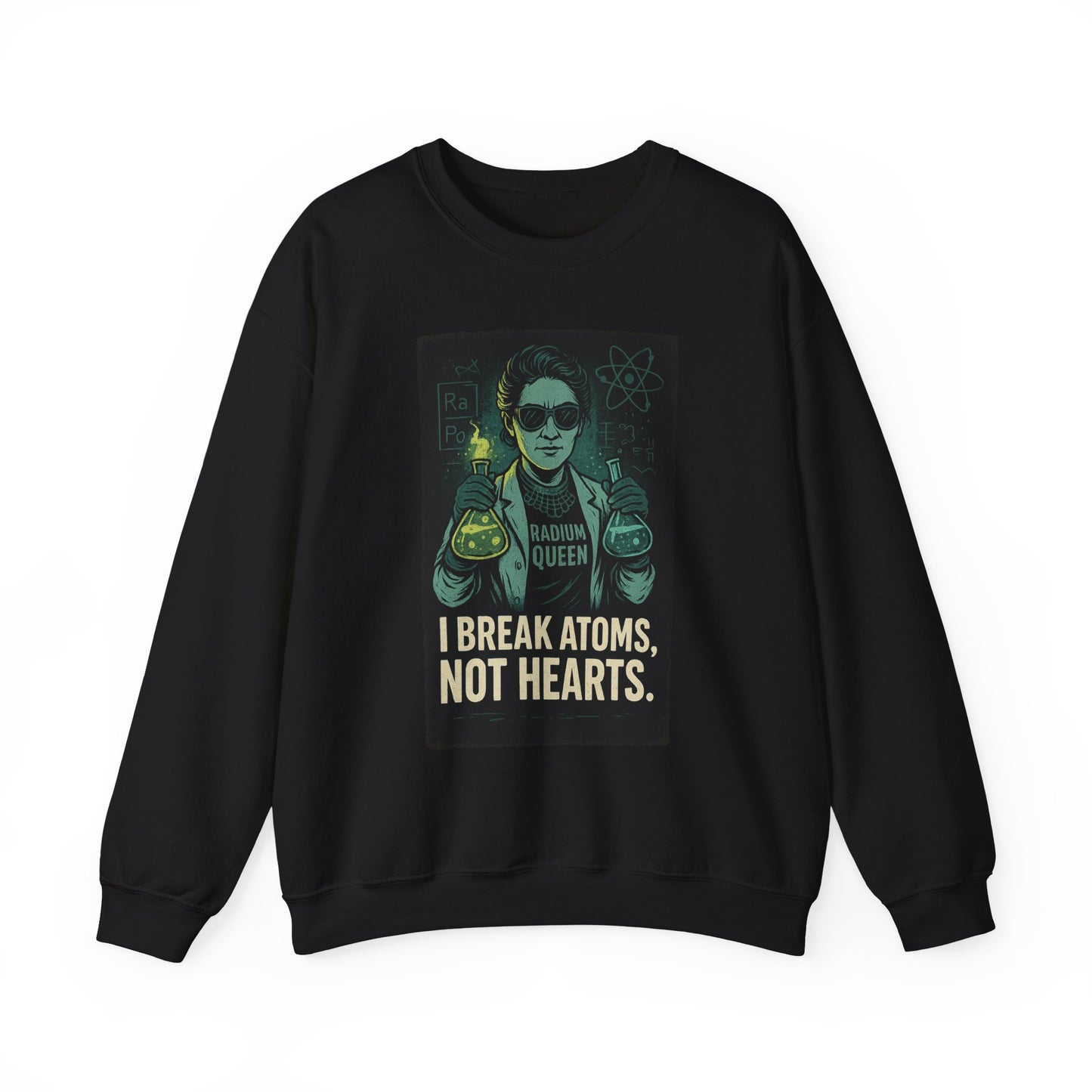 Marie Curie Crewneck Sweatshirt - Science Lover Gift, Casual Fashion, Funny Sweatshirt, Geeky Apparel, Gift for Her