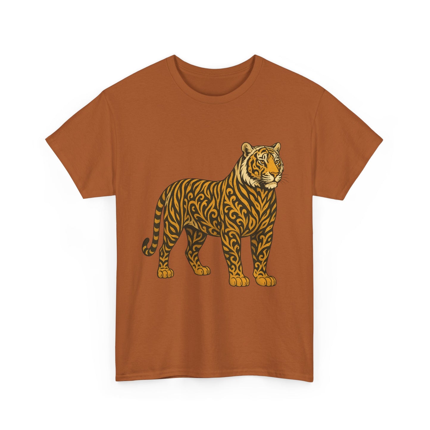 Tiger Graphic Unisex Heavy Cotton Tee | Animal Lover's Gift | Nature Enthusiast Shirt