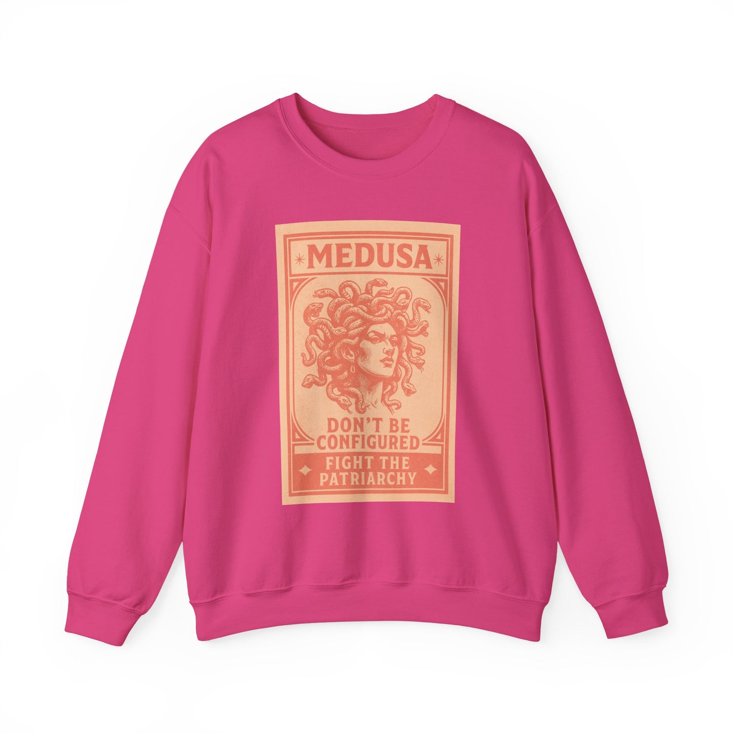 Medusa Sweatshirt - Fight the Patriarchy, Unisex Crewneck, Statement Apparel, Gift for Feminists, Comfortable Fashion
