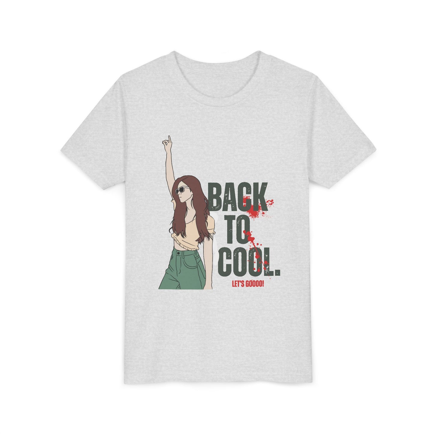 Trendy Youth Tee with Back to Cool Design, Cool T-Shirt for Teens, Gift for Back to School