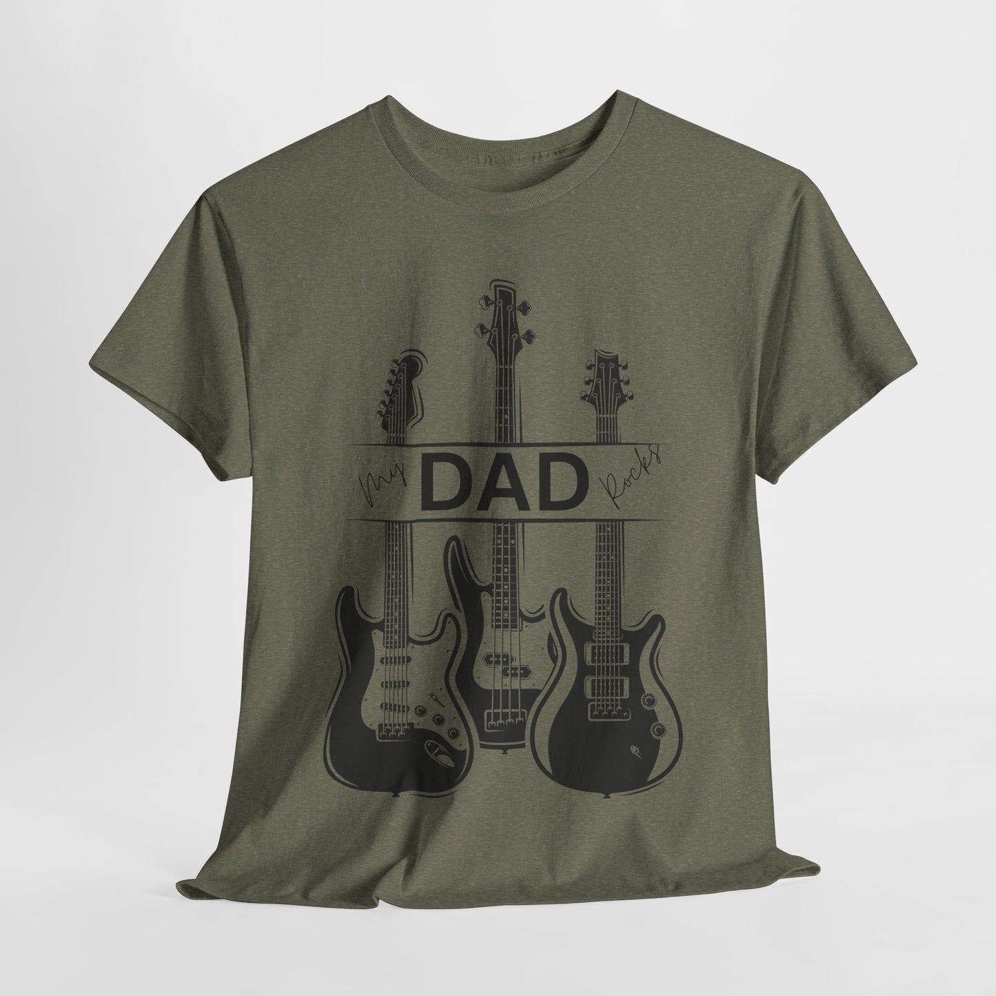 Guitar Dad Cotton Tee, Perfect Gift for Father's Day, Music Lover T-Shirt, Rock Star Dad Apparel