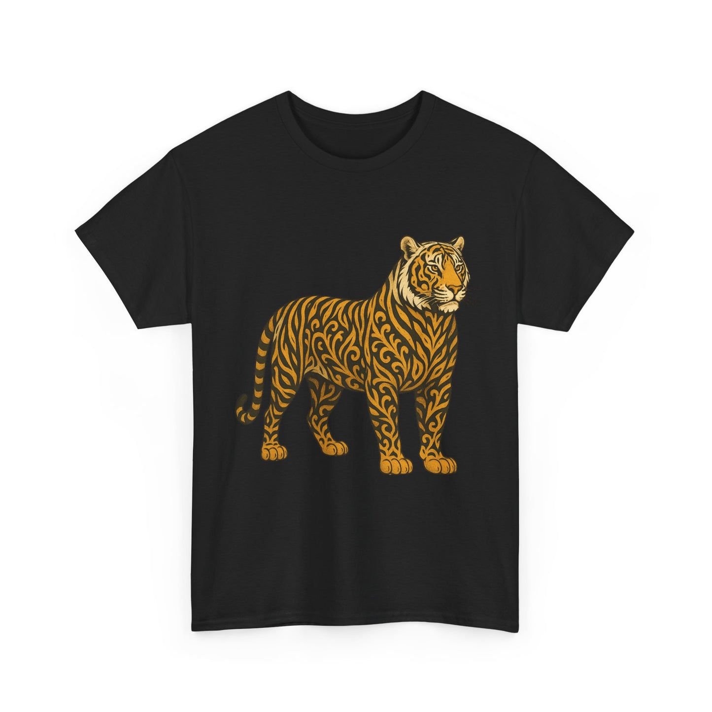 Tiger Graphic Unisex Heavy Cotton Tee | Animal Lover's Gift | Nature Enthusiast Shirt