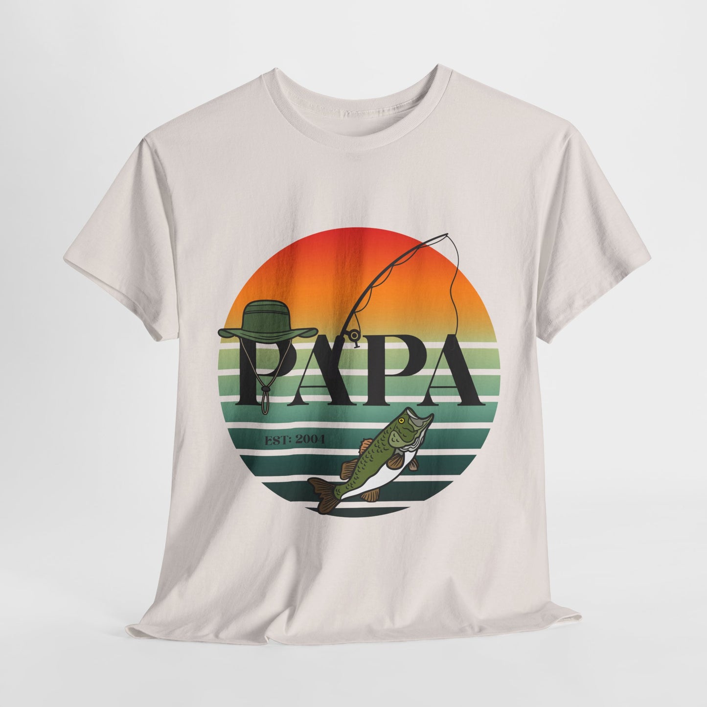 Papa’s Fishing Tee – Reel Cool Grandpa Style, Papa Fishing Gift, Dad's Day Gift, Outdoor Adventure Tee
