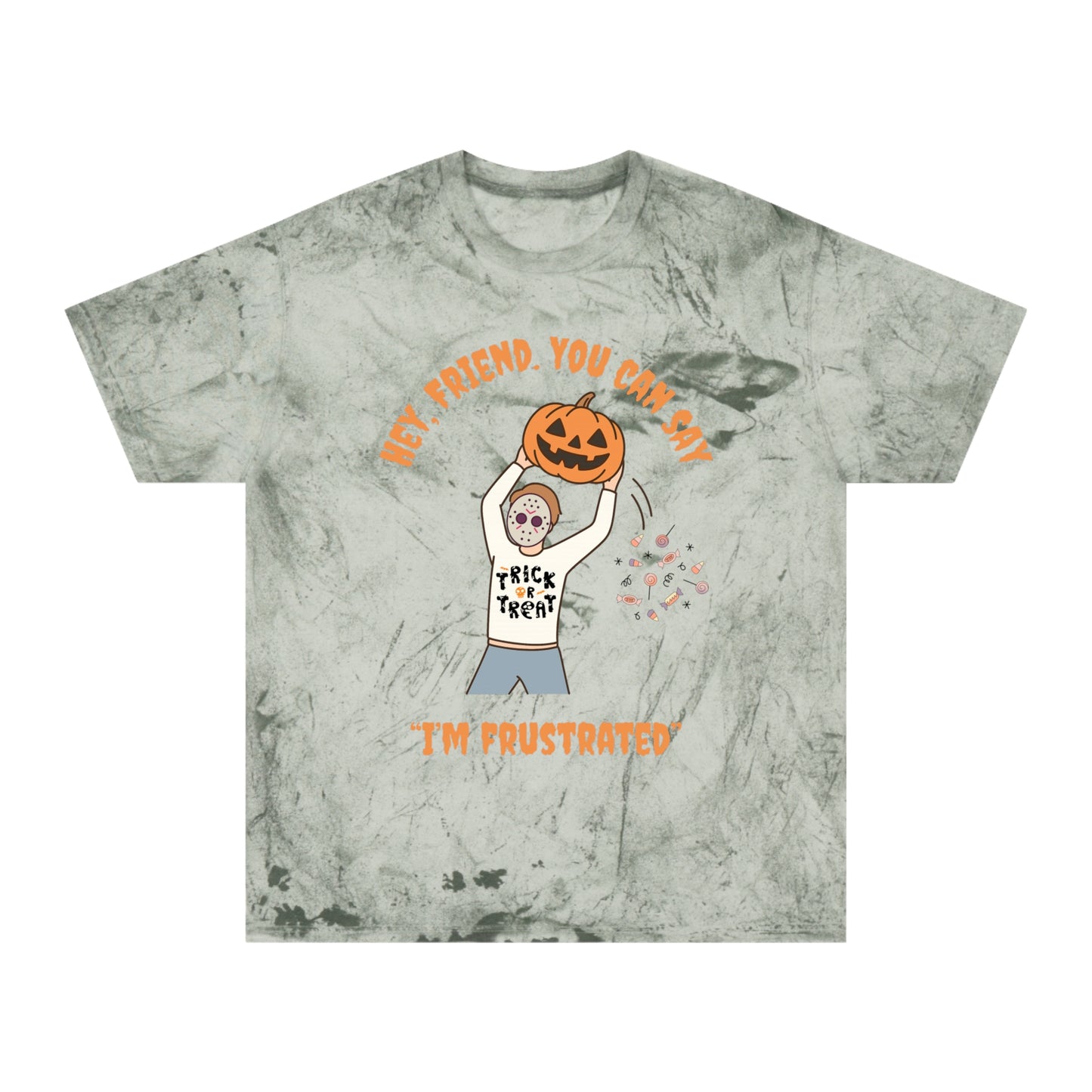 Colorful RBT Halloween ABA T-Shirt, Fun Fall Shirt, Trendy Graphic Tee, Unisex Halloween Apparel, Casual Wear, Pumpkin Design Shirt