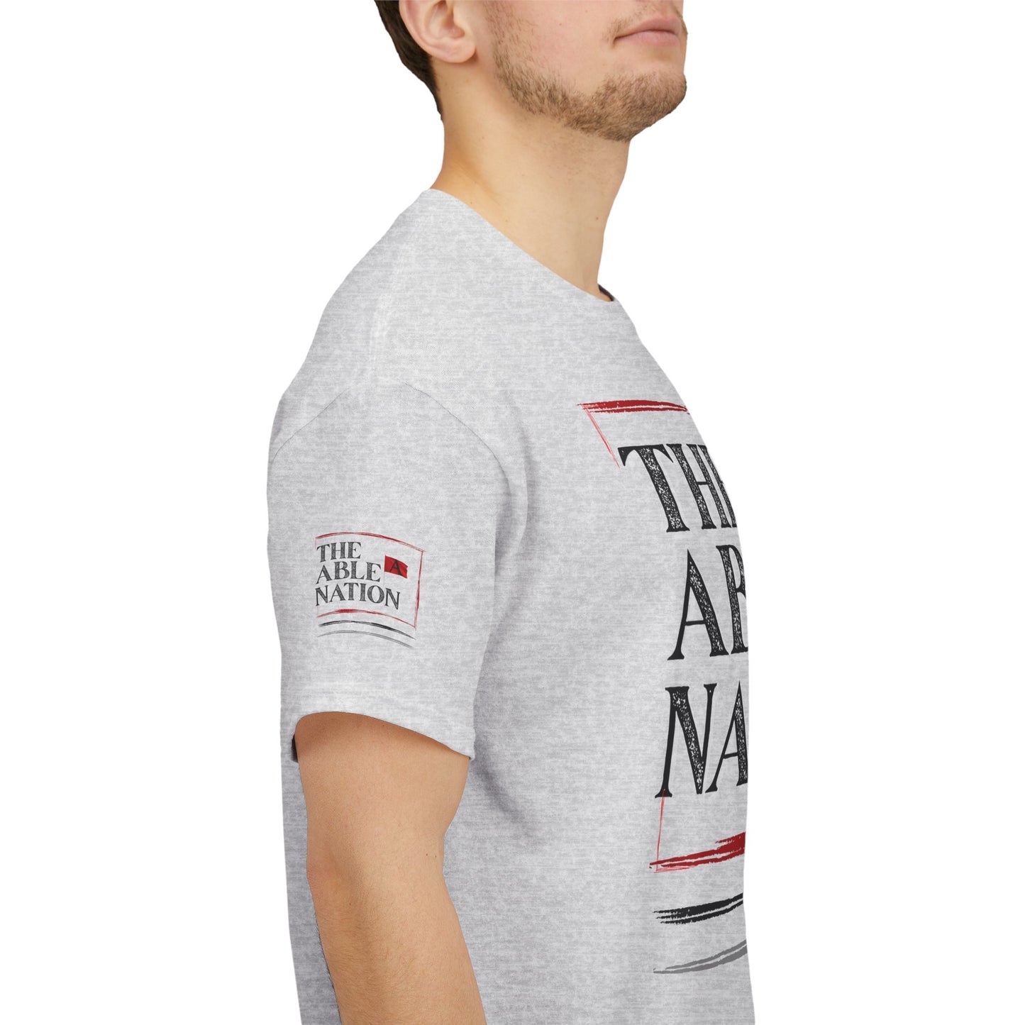Unisex Heavy Cotton Tee with 'The Able Nation' Graphic T-shirt