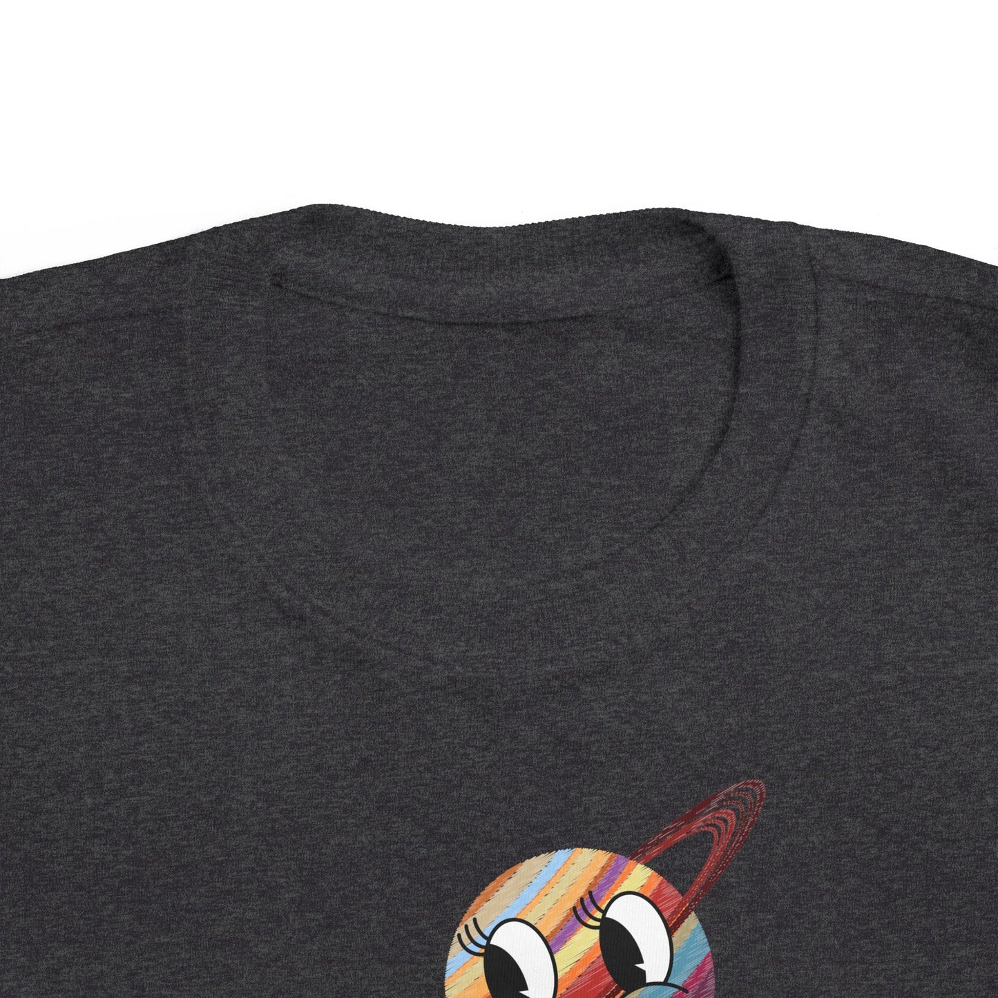 Smiling Saturn Rocket T-Shirt: Space Adventure for Kids, Future Astronauts