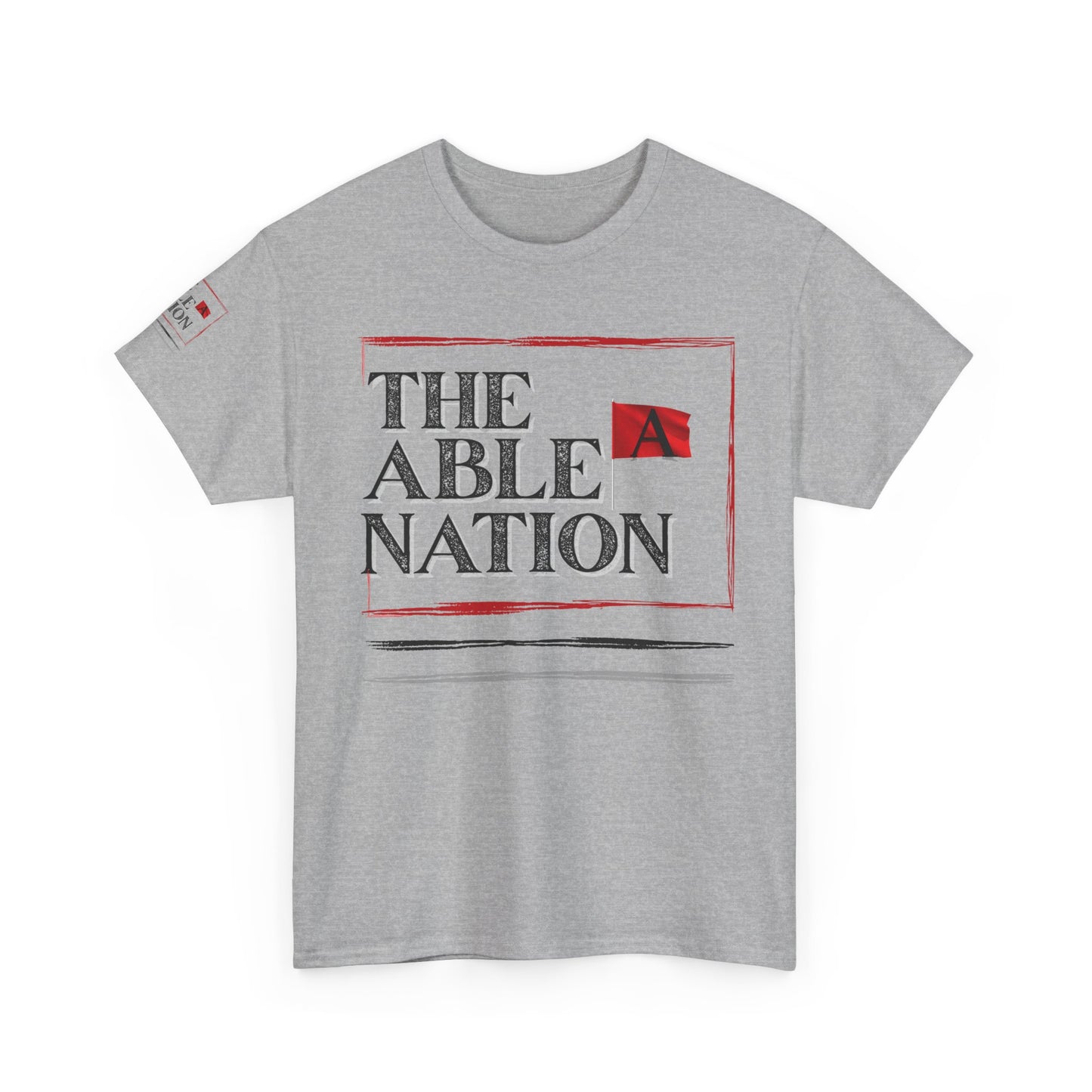 Unisex Heavy Cotton Tee with 'The Able Nation' Graphic T-shirt