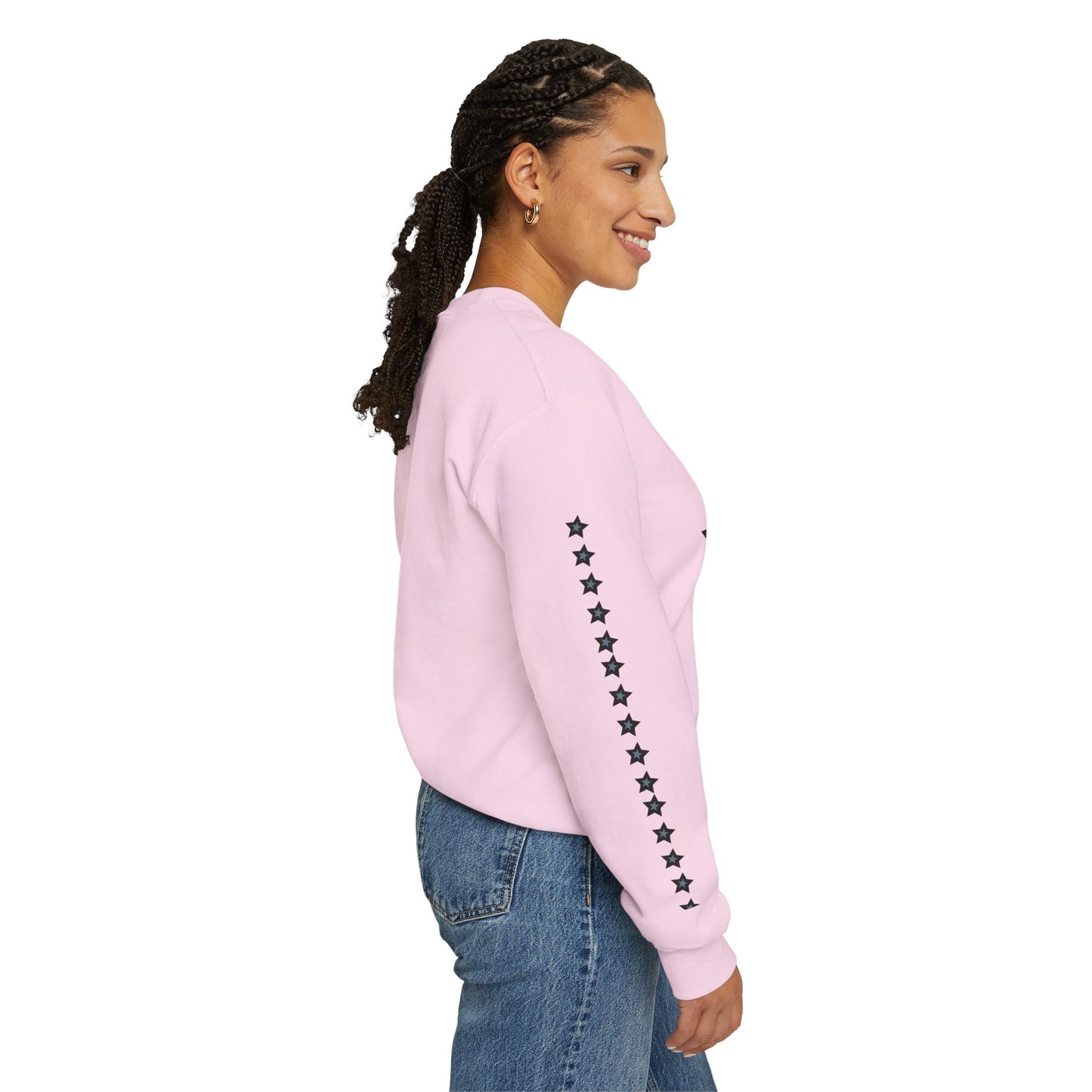 Starry Print Unisex Sweatshirt, Comfy Crewneck, Casual Wear, Gift for Her/Him, Star Lover Apparel