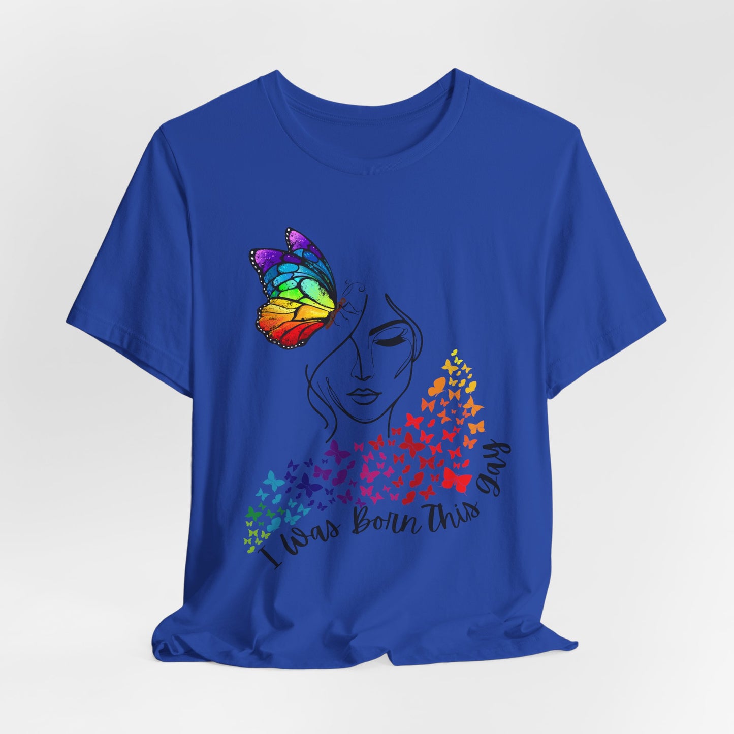 Butterfly Graphic Tee, LGBTQ T-Shirt, Equality Apparel, Colorful Butterfly Shirt, Casual Summer Wear