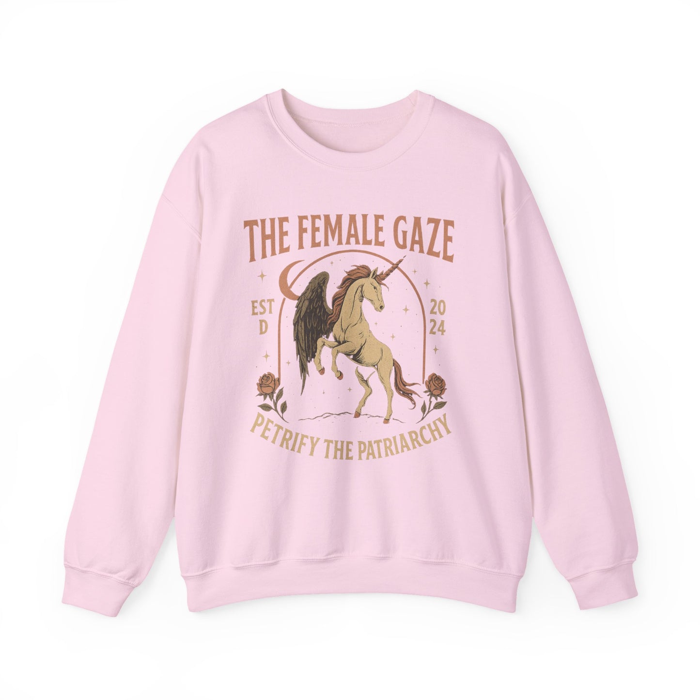 Unicorn Sweatshirt | Feminist Gift, Cozy Crewneck sweater, Medusa Unicorn Fantasy Fashion