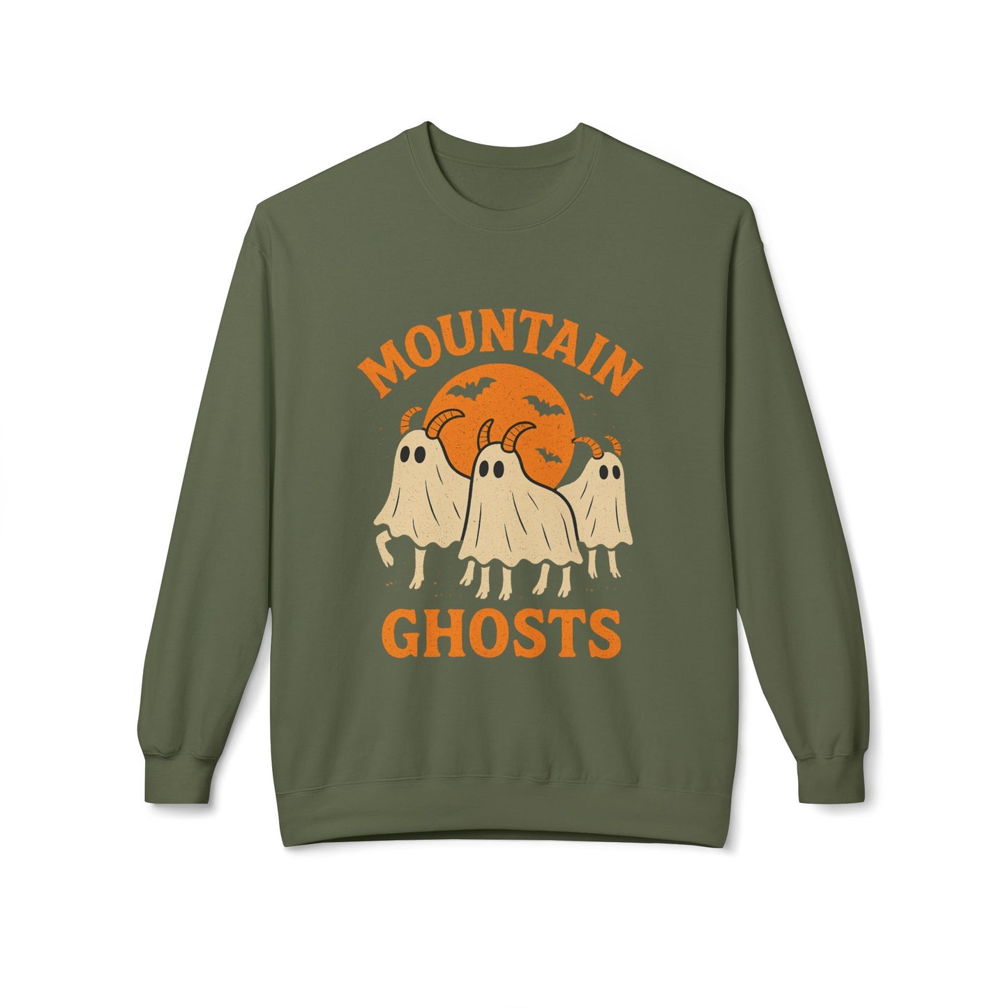 Halloween Mountain Ghosts Crewneck Sweatshirt | Halloween Sweater, Spooky Season Style