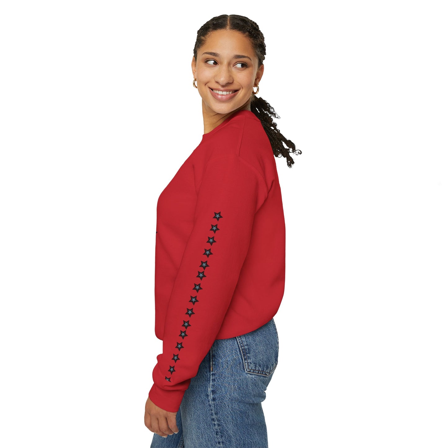 Starry Print Unisex Sweatshirt, Comfy Crewneck, Casual Wear, Gift for Her/Him, Star Lover Apparel