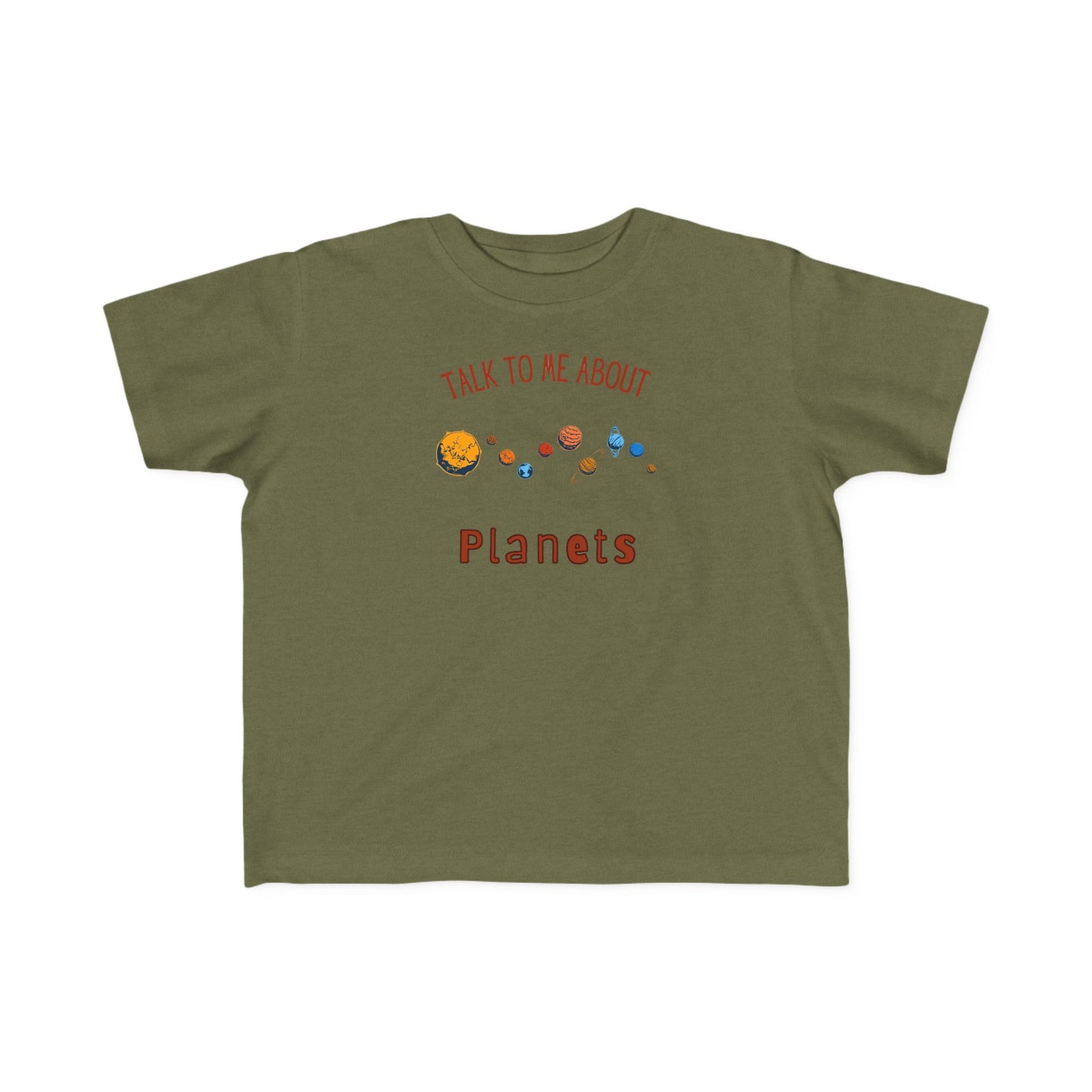 Toddler Planet Talk Tee, Kids Astronomy Shirt, Science Top, Cosmic Educational Toddler Tee, Gift for Space Lovers