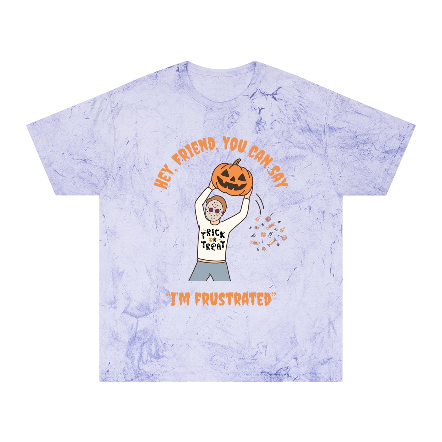 Colorful RBT Halloween ABA T-Shirt, Fun Fall Shirt, Trendy Graphic Tee, Unisex Halloween Apparel, Casual Wear, Pumpkin Design Shirt