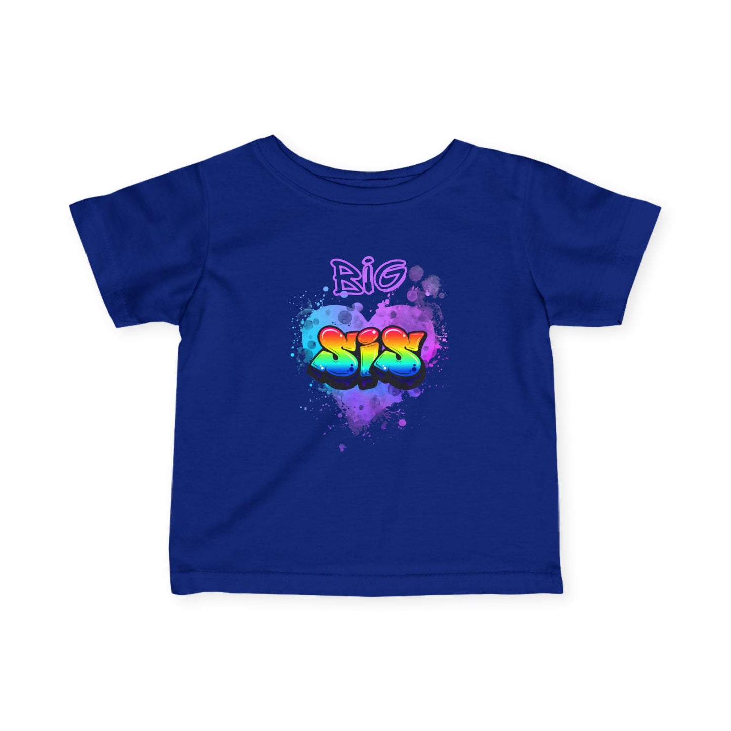 Toddler Tee 'Big Sis' Graffiti Style, gift for New big sister