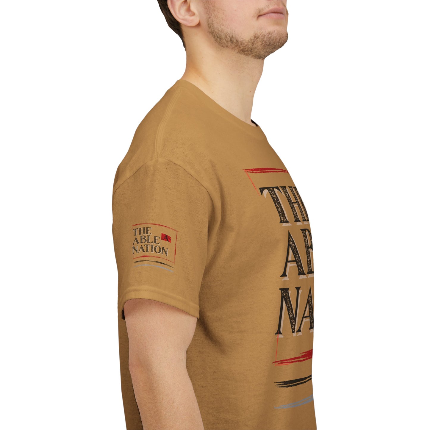 Unisex Heavy Cotton Tee with 'The Able Nation' Graphic T-shirt