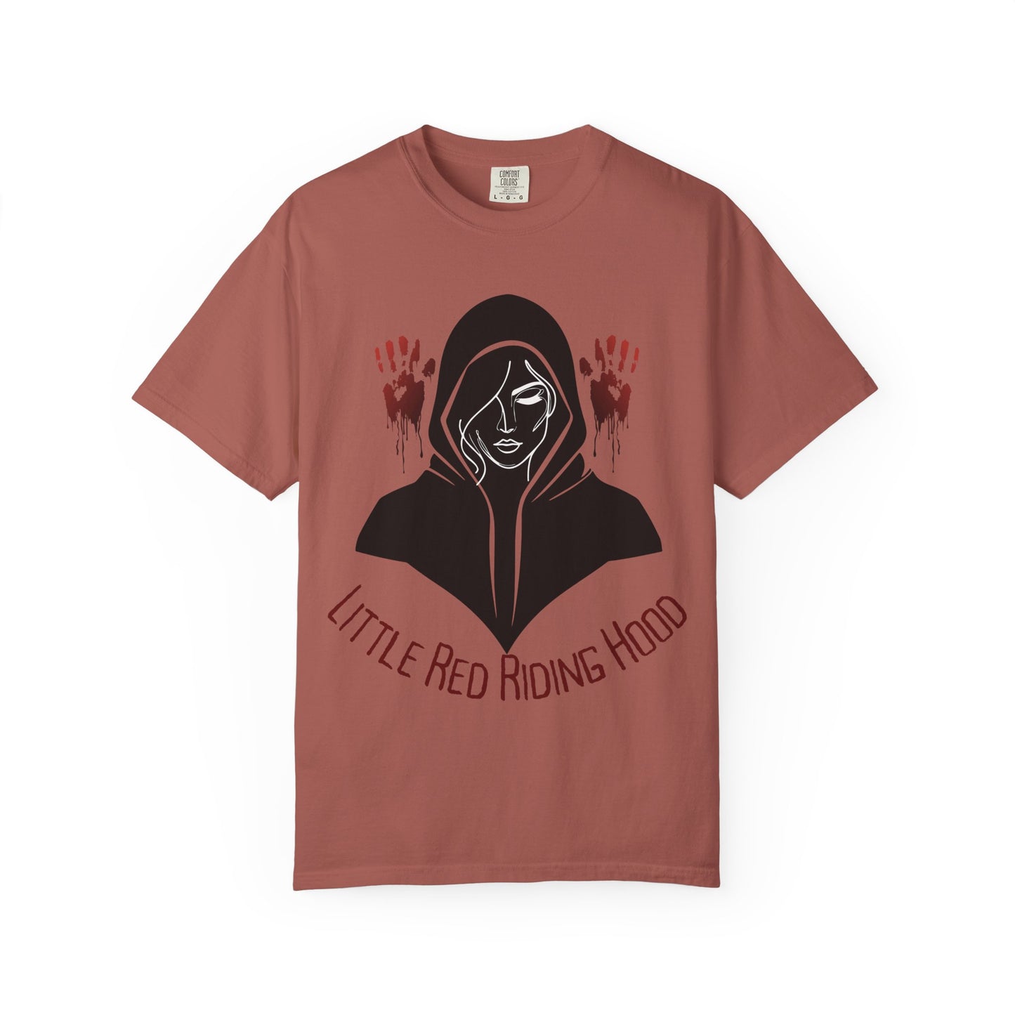 Gothic Fairytale T-Shirt, Little Red Riding Hood Tee, Spooky Shirts, Halloween Outfit, Alternative Clothing