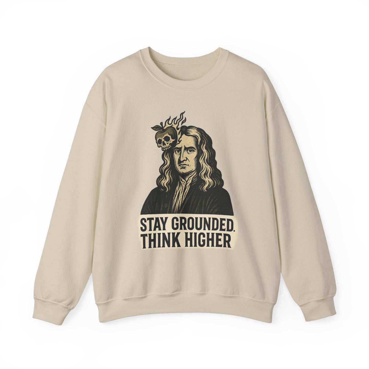 Isaac Newton Crewneck Sweatshirt, Inspirational Sweatshirt, Motivational Apparel, Casual Gift, Unisex Fashion