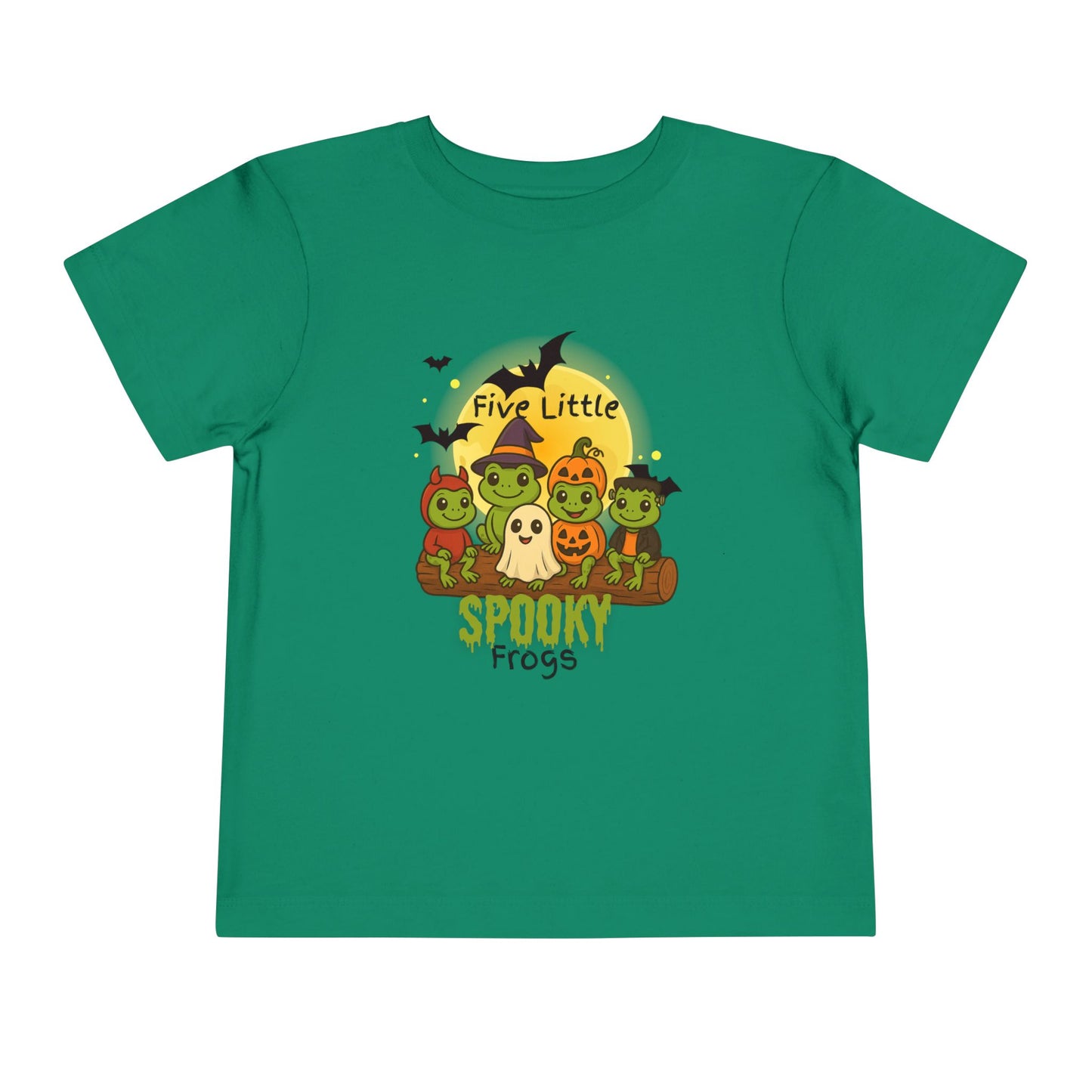 Toddler Spooky Frog Tee, Kids Halloween Shirt, Toddler Costume Tee, Cute Frog Top, Festive Kids Apparel