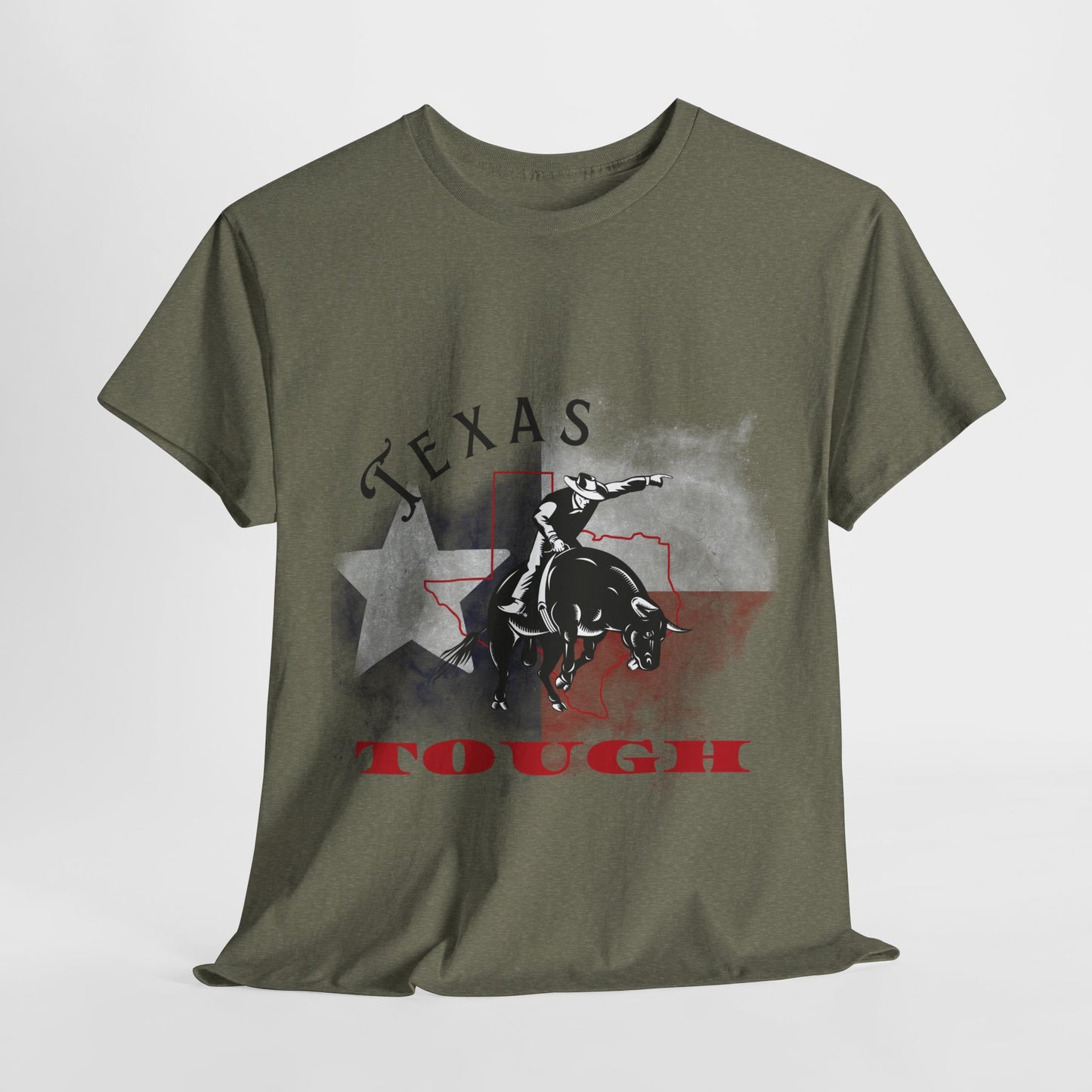 Texas Tough T Shirt, Rodeo Shirt, Western Bull Rider Tee, Cowboy Gift, Country Music, Texas Pride T-Shirt