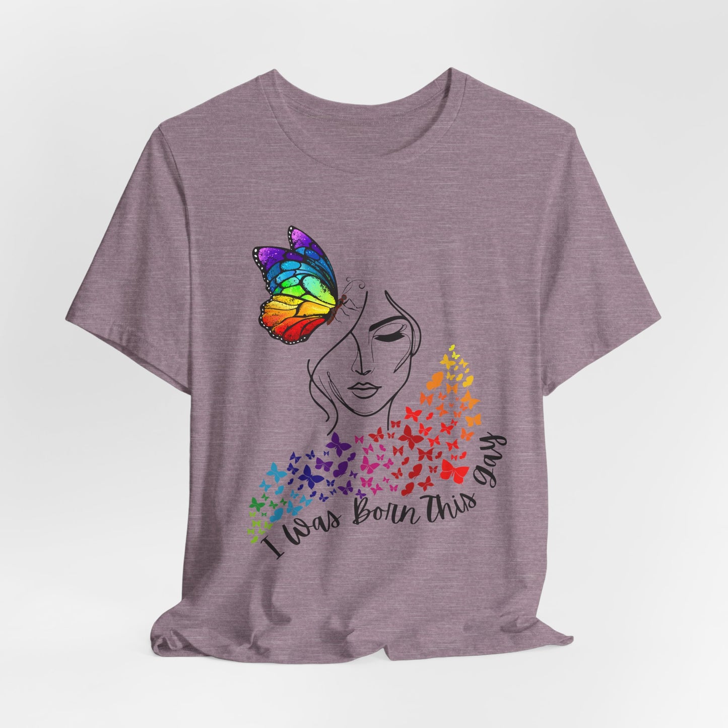 Butterfly Graphic Tee, LGBTQ T-Shirt, Equality Apparel, Colorful Butterfly Shirt, Casual Summer Wear