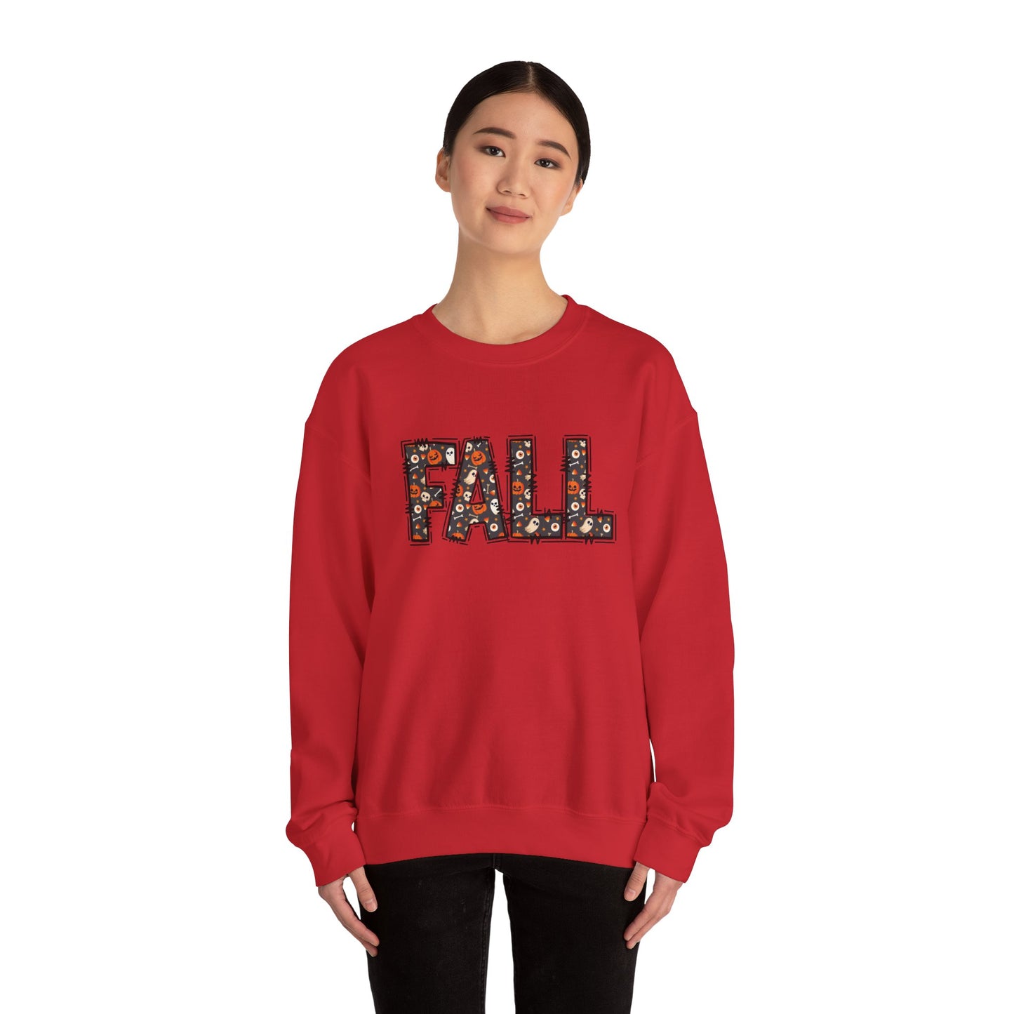 Fall Pumpkin Sweatshirt for Halloween October Vibes, Autumn Outfit, Gift for Her, Layering Piece, Casual Fall Style