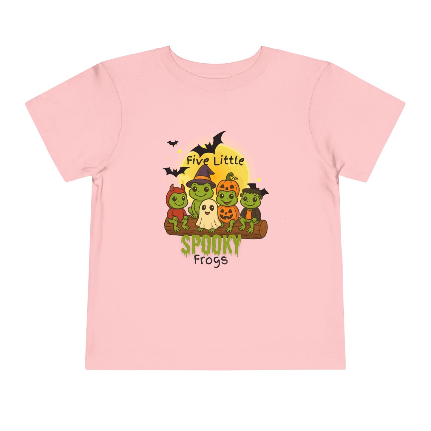 Toddler Spooky Frog Tee, Kids Halloween Shirt, Toddler Costume Tee, Cute Frog Top, Festive Kids Apparel
