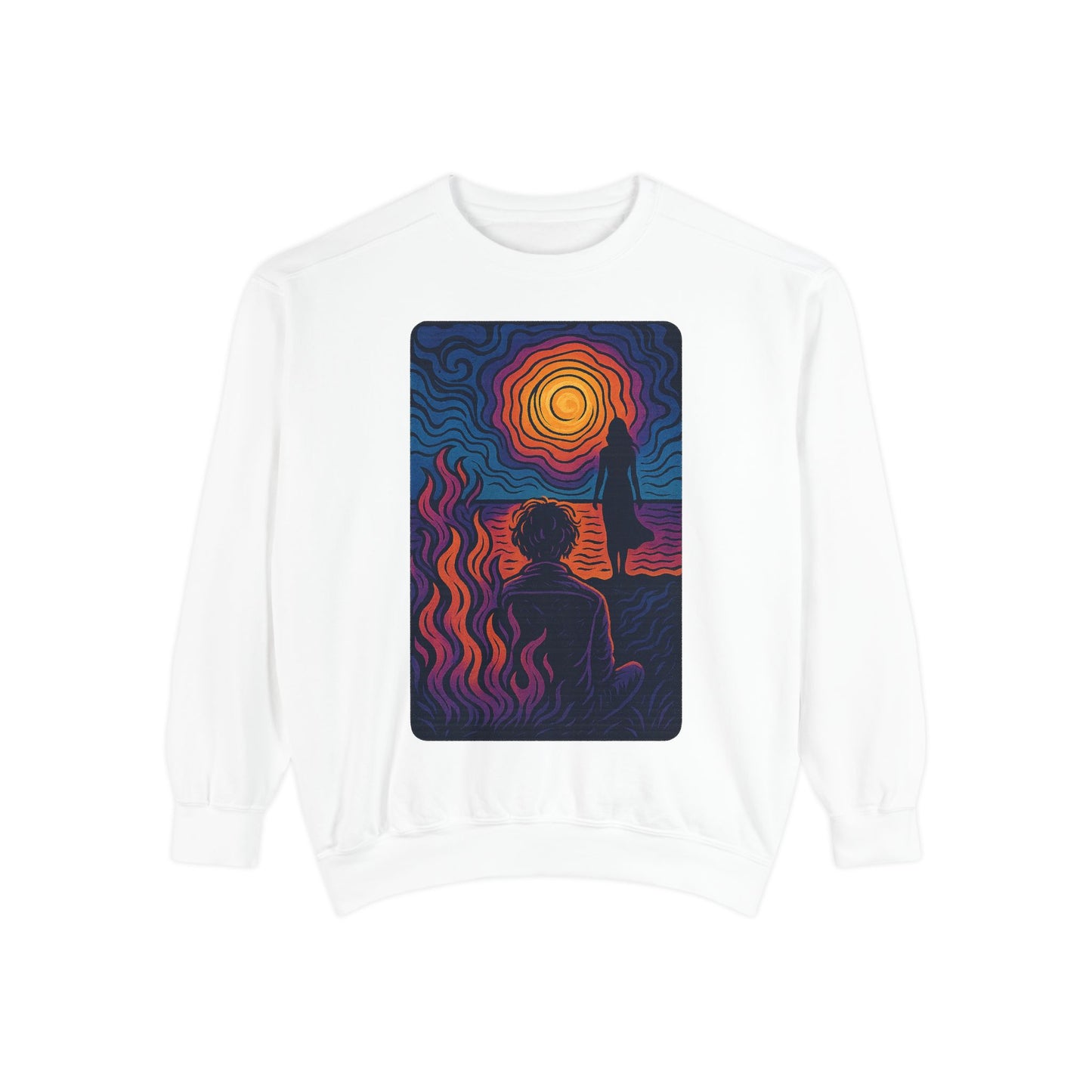 Unisex Garment-Dyed Song Lyric Sweatshirt, Gift for Music Lover, No Sunshine