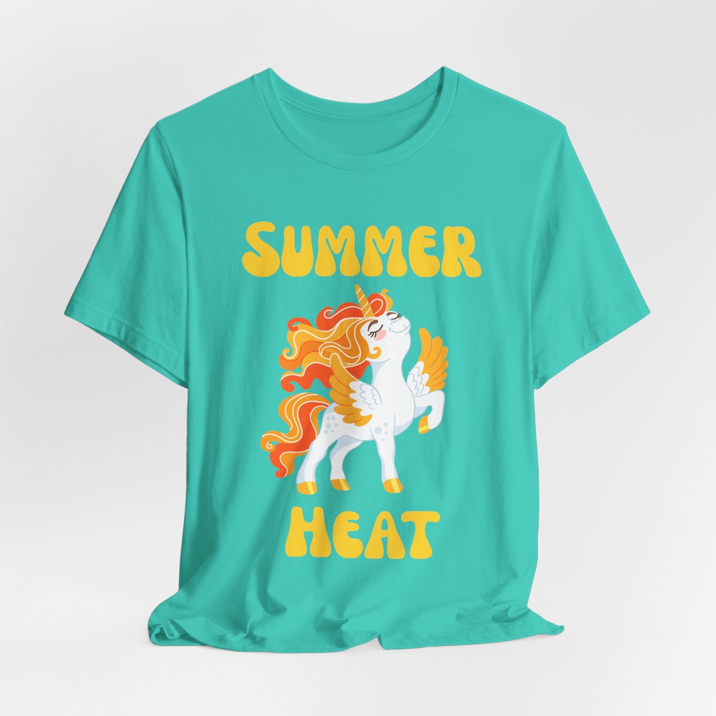 Summer Heat Unicorn Tee - Fun Summer Apparel, Gift for Unicorn Lovers, Cute Casual Wear, Festival Shirt