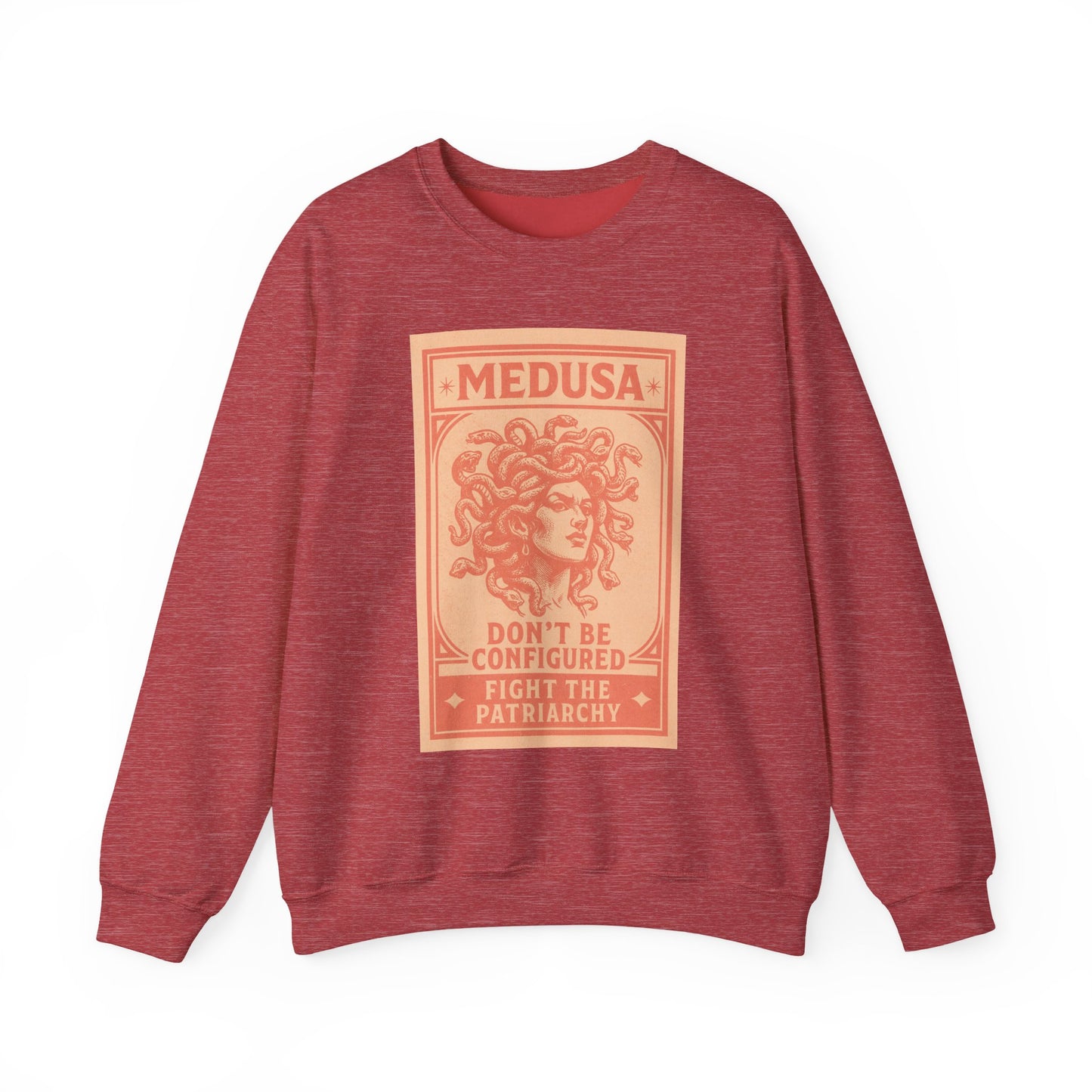 Medusa Sweatshirt - Fight the Patriarchy, Unisex Crewneck, Statement Apparel, Gift for Feminists, Comfortable Fashion