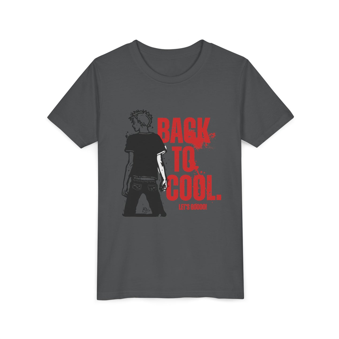 Youth Short Sleeve Tee - "Back to Cool" Graphic Tee for Trendy Kids, School
