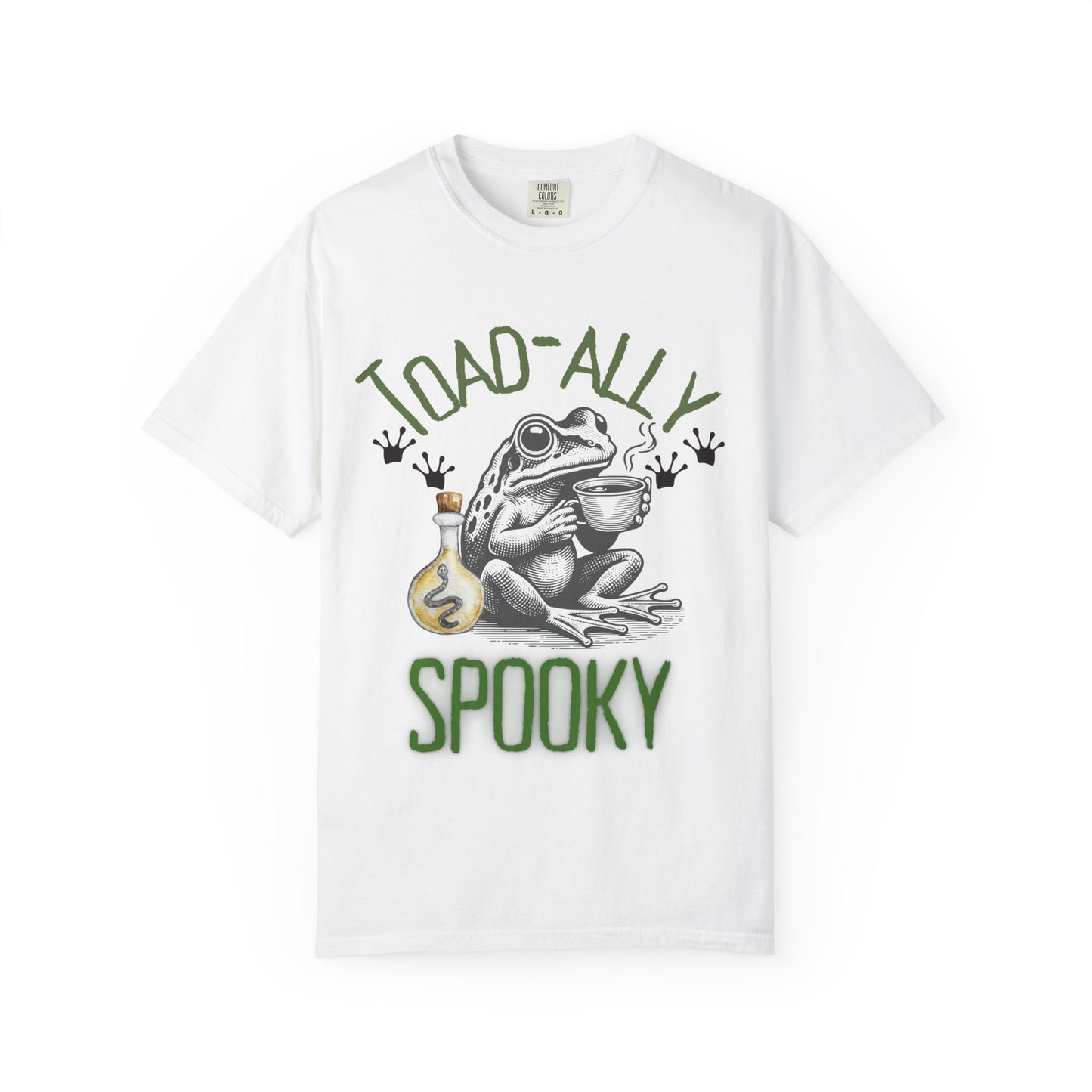 Toad-ally Spooky Comfort Colors T-Shirt, Halloween Shirt, Funny Frog Tee, Quirky Gift, Fall Fashion