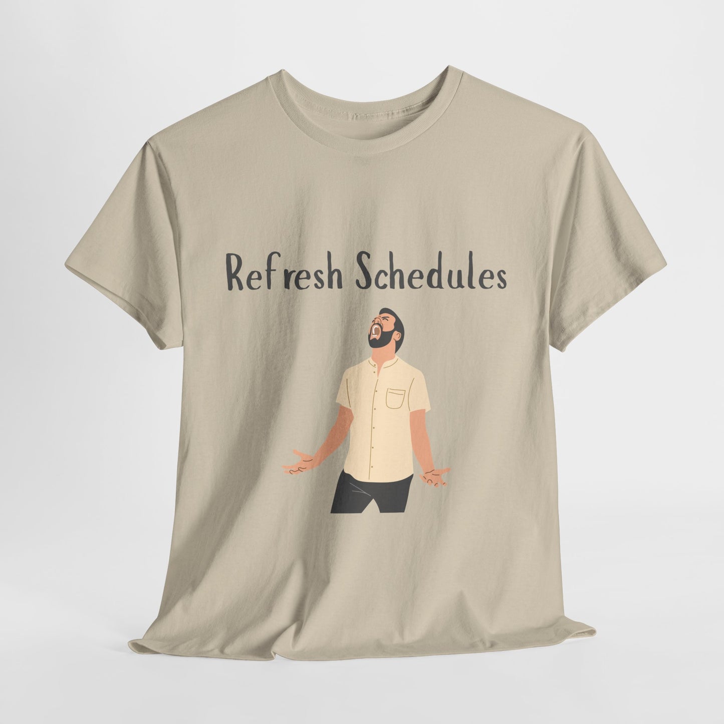“Refresh Schedules” Funny RBT Burnout T-Shirt – ABA Therapist Chaos Shirt, Gift for BCBA