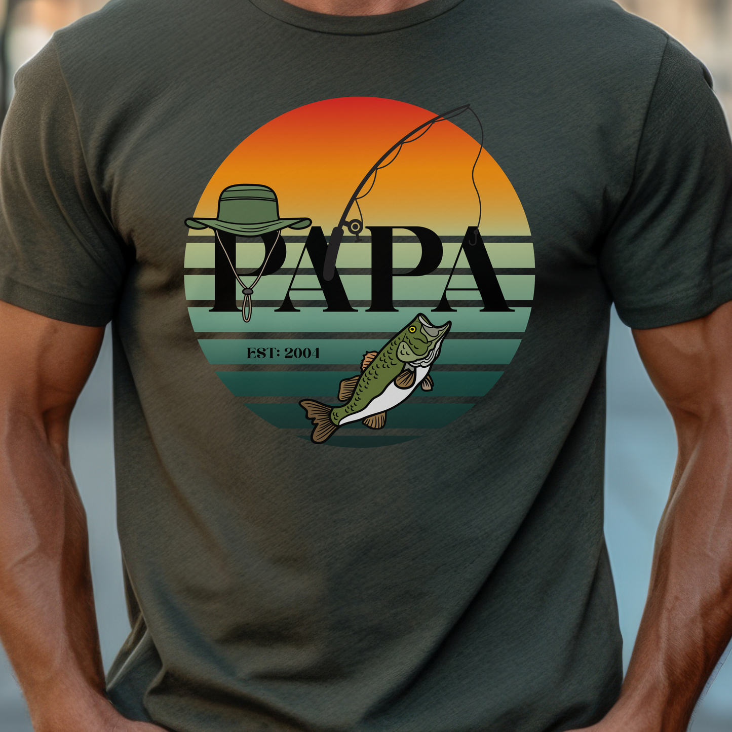 Papa’s Fishing Tee – Reel Cool Grandpa Style, Papa Fishing Gift, Dad's Day Gift, Outdoor Adventure Tee