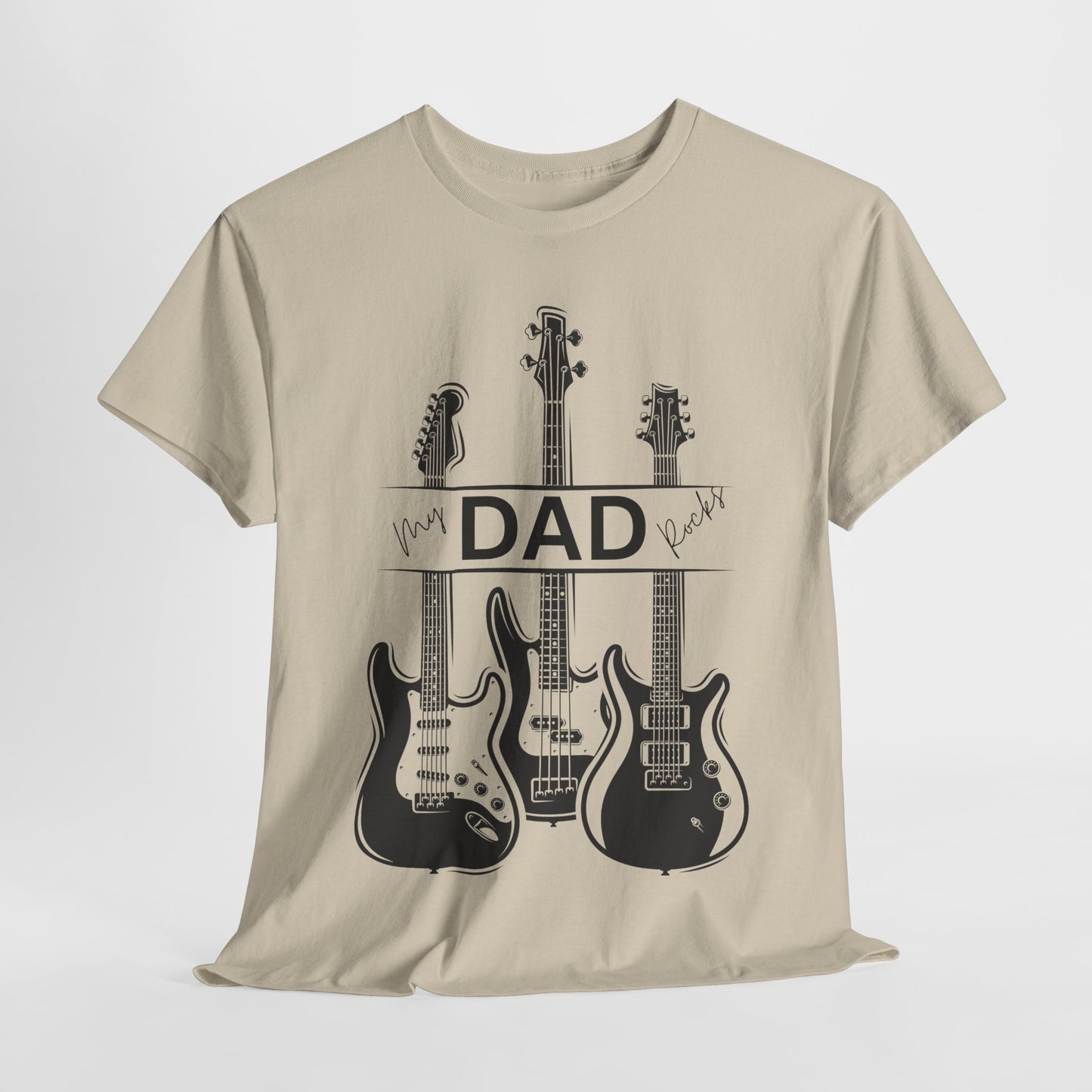 Guitar Dad Cotton Tee, Perfect Gift for Father's Day, Music Lover T-Shirt, Rock Star Dad Apparel