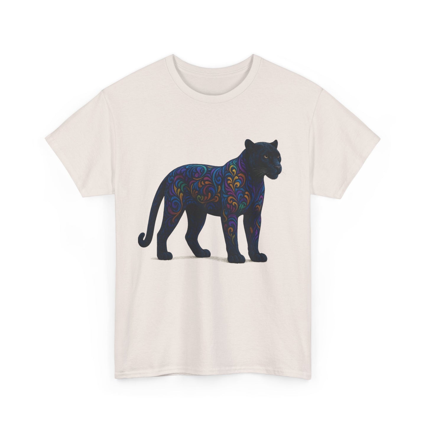 Colorful Panther Unisex Tee, Animal Lover Gift, Unique Graphic Tee