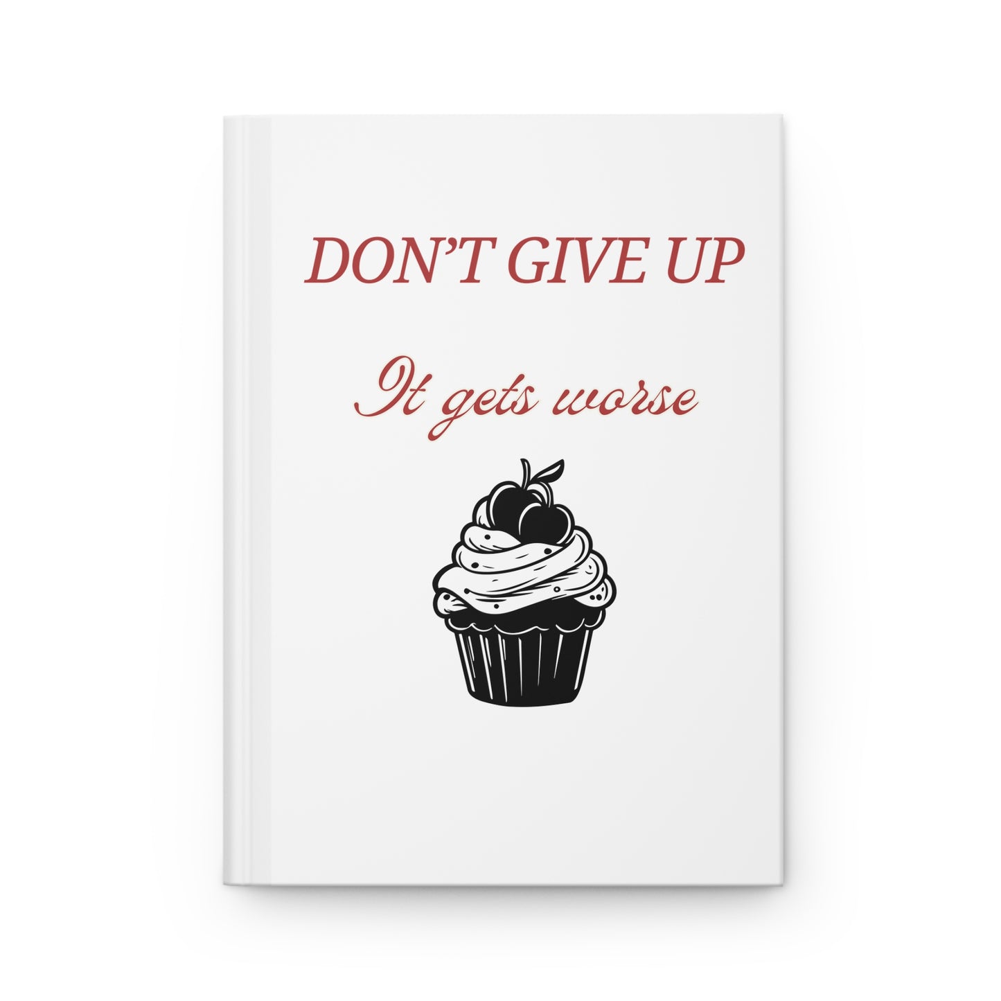 Motivational Journal for Dreamers, Reusable Cupcake Chaos Notebook, Self-Improvement Journal, Inspirational Gift Idea, Fun Writing Diary