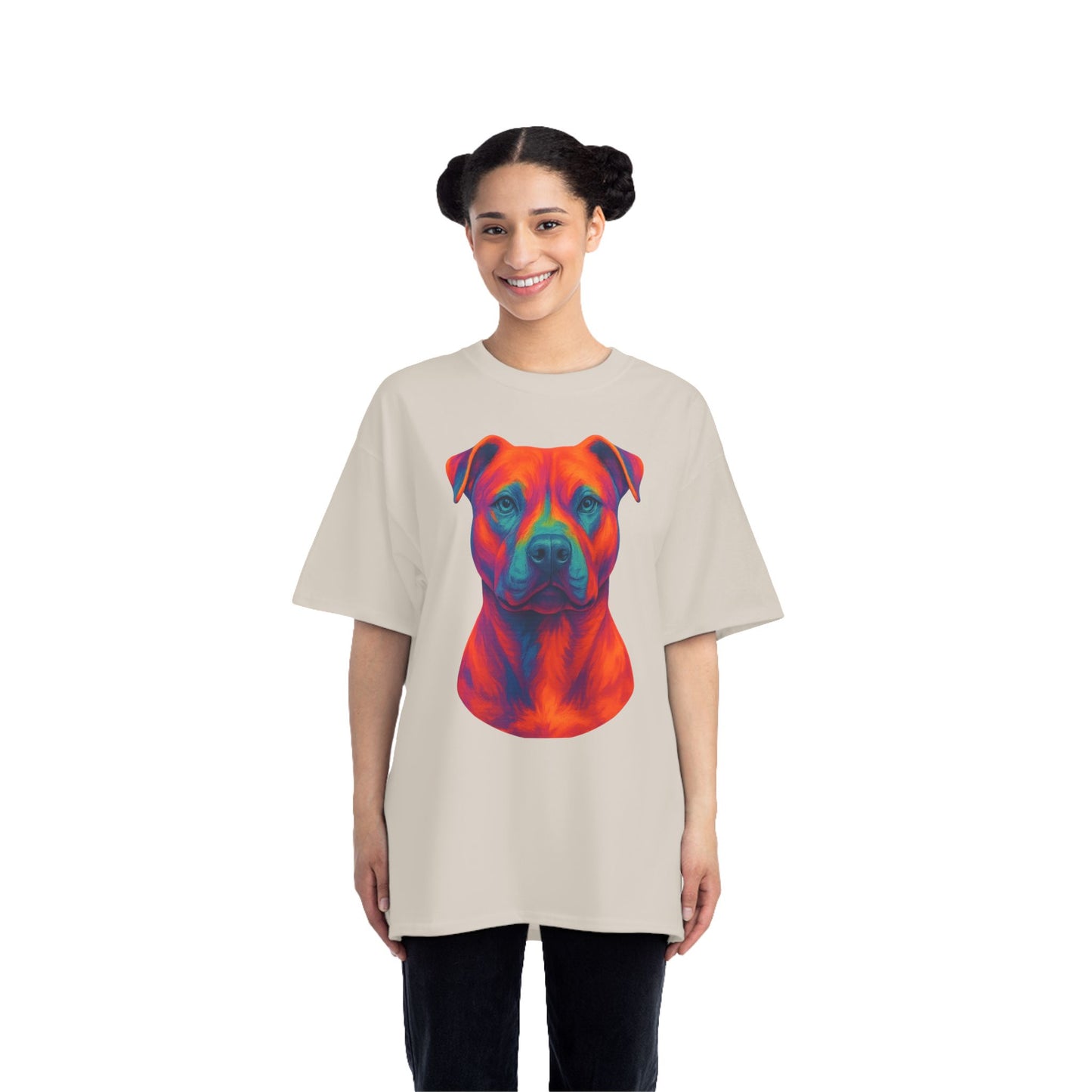 Vibrant Dog Lover's T-Shirt, Pet Apparel, Short-Sleeve Tee, Colorful Canine Art, Gift for Dog Owners, Animal Lover Fashion