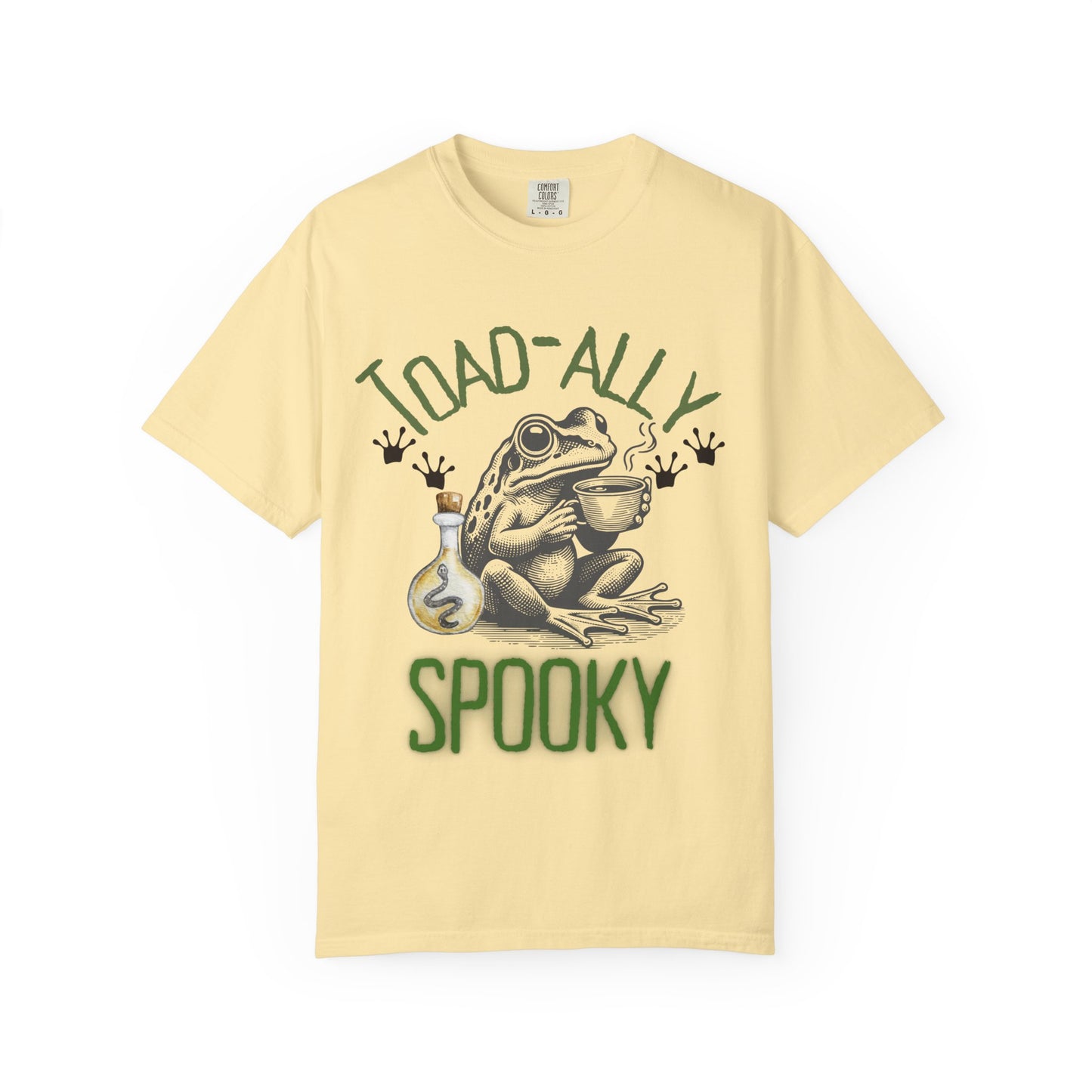 Toad-ally Spooky Comfort Colors T-Shirt, Halloween Shirt, Funny Frog Tee, Quirky Gift, Fall Fashion