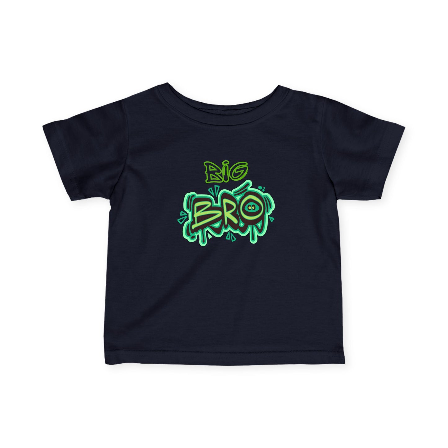 Toddler Tee Big Bro Graffiti Style Infant Fine Jersey Shirt for New big brother