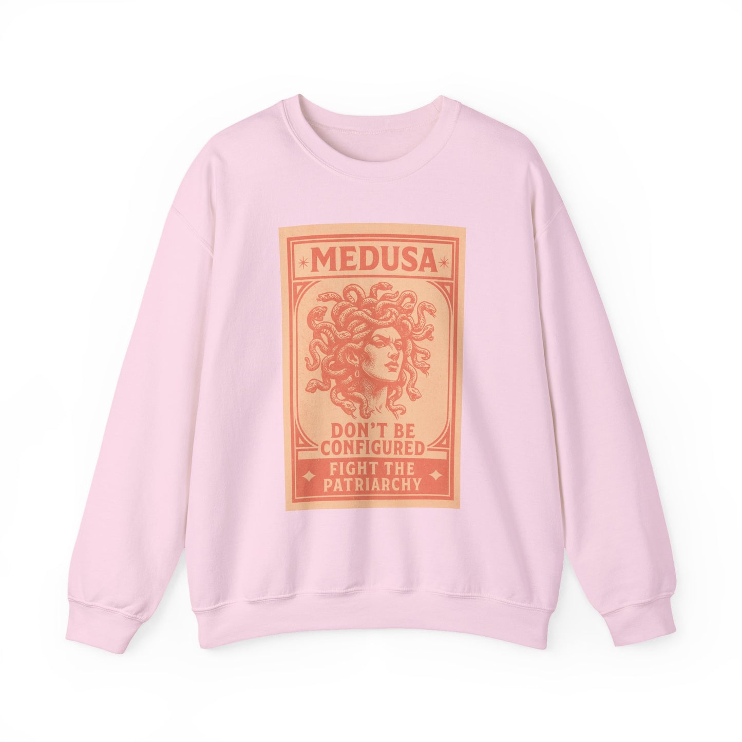 Medusa Sweatshirt - Fight the Patriarchy, Unisex Crewneck, Statement Apparel, Gift for Feminists, Comfortable Fashion