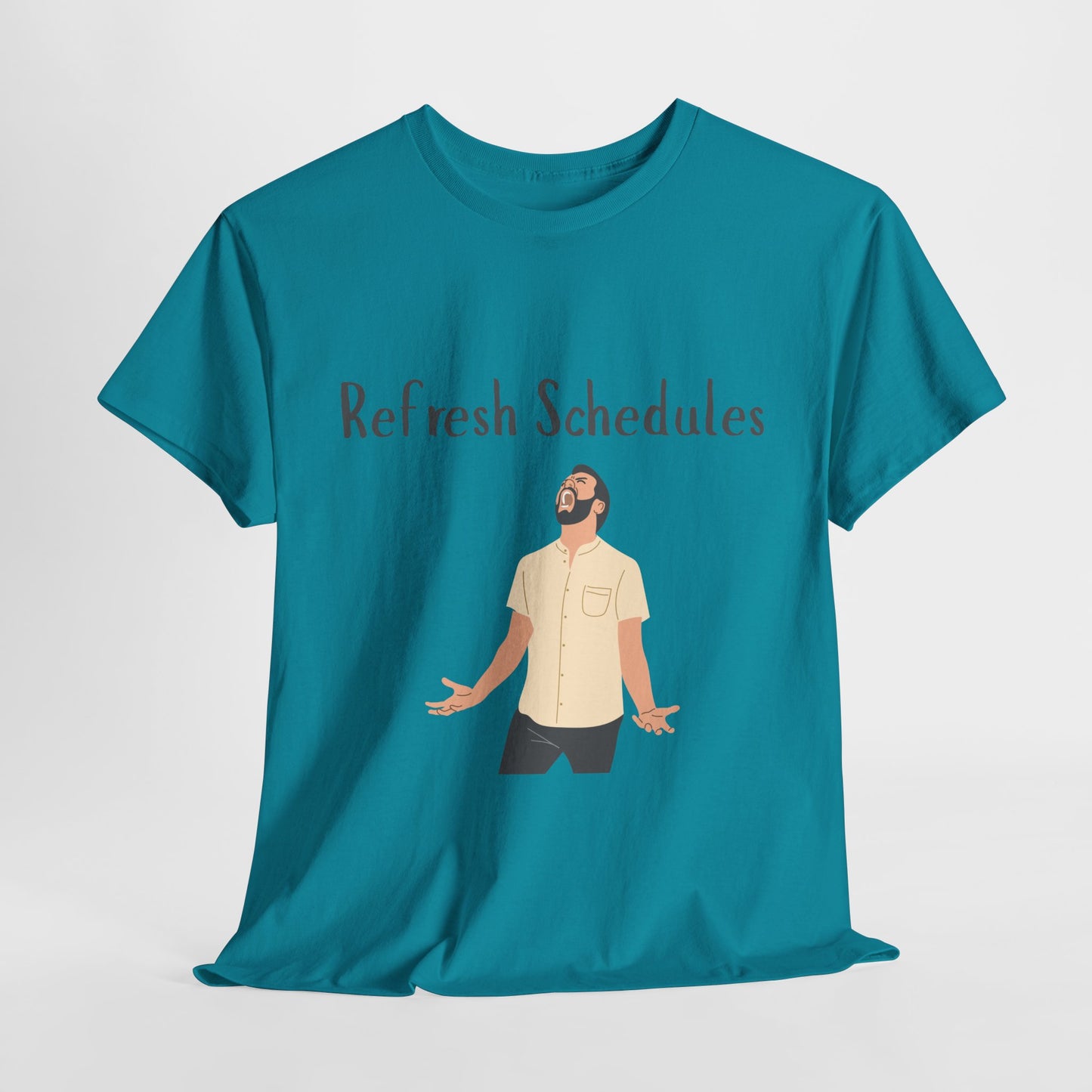 “Refresh Schedules” Funny RBT Burnout T-Shirt – ABA Therapist Chaos Shirt, Gift for BCBA