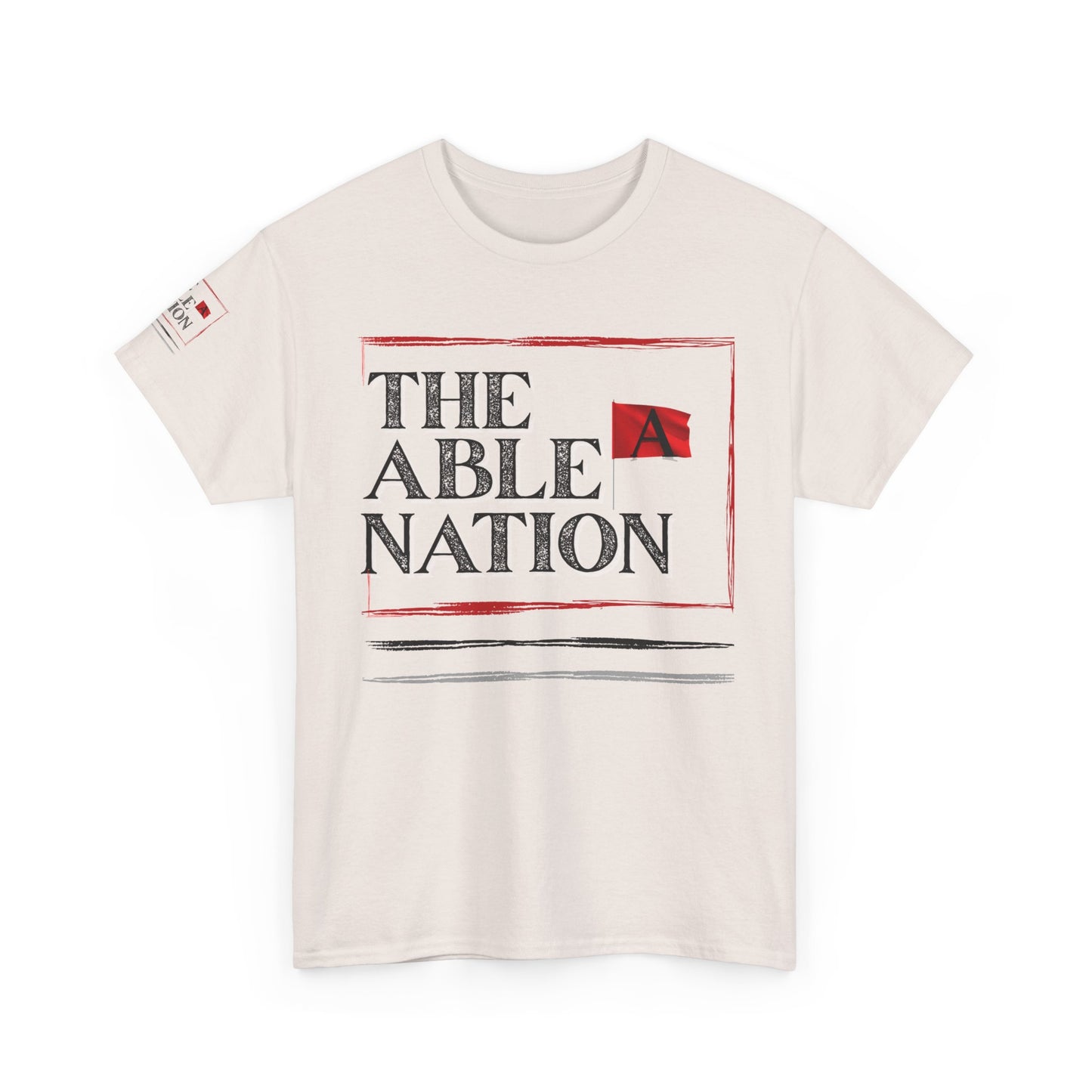 Unisex Heavy Cotton Tee with 'The Able Nation' Graphic T-shirt