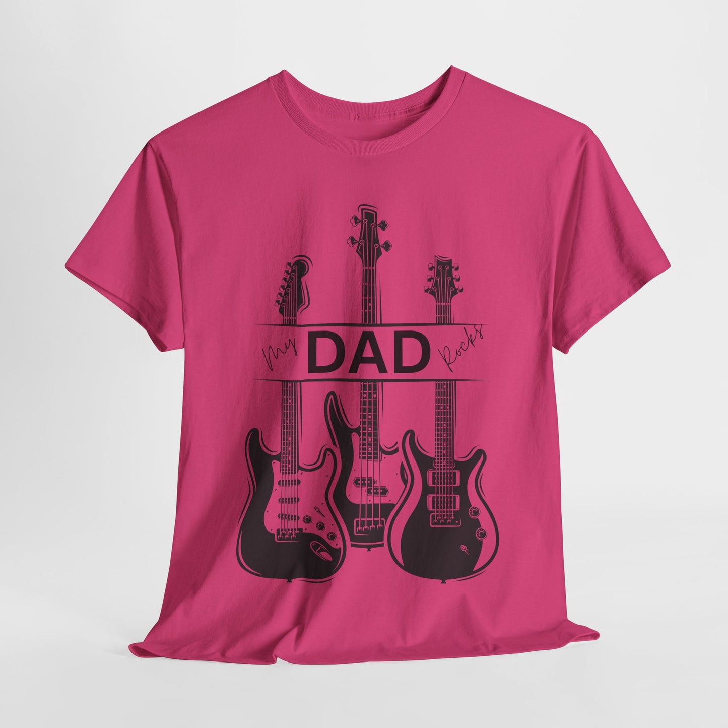 Guitar Dad Cotton Tee, Perfect Gift for Father's Day, Music Lover T-Shirt, Rock Star Dad Apparel