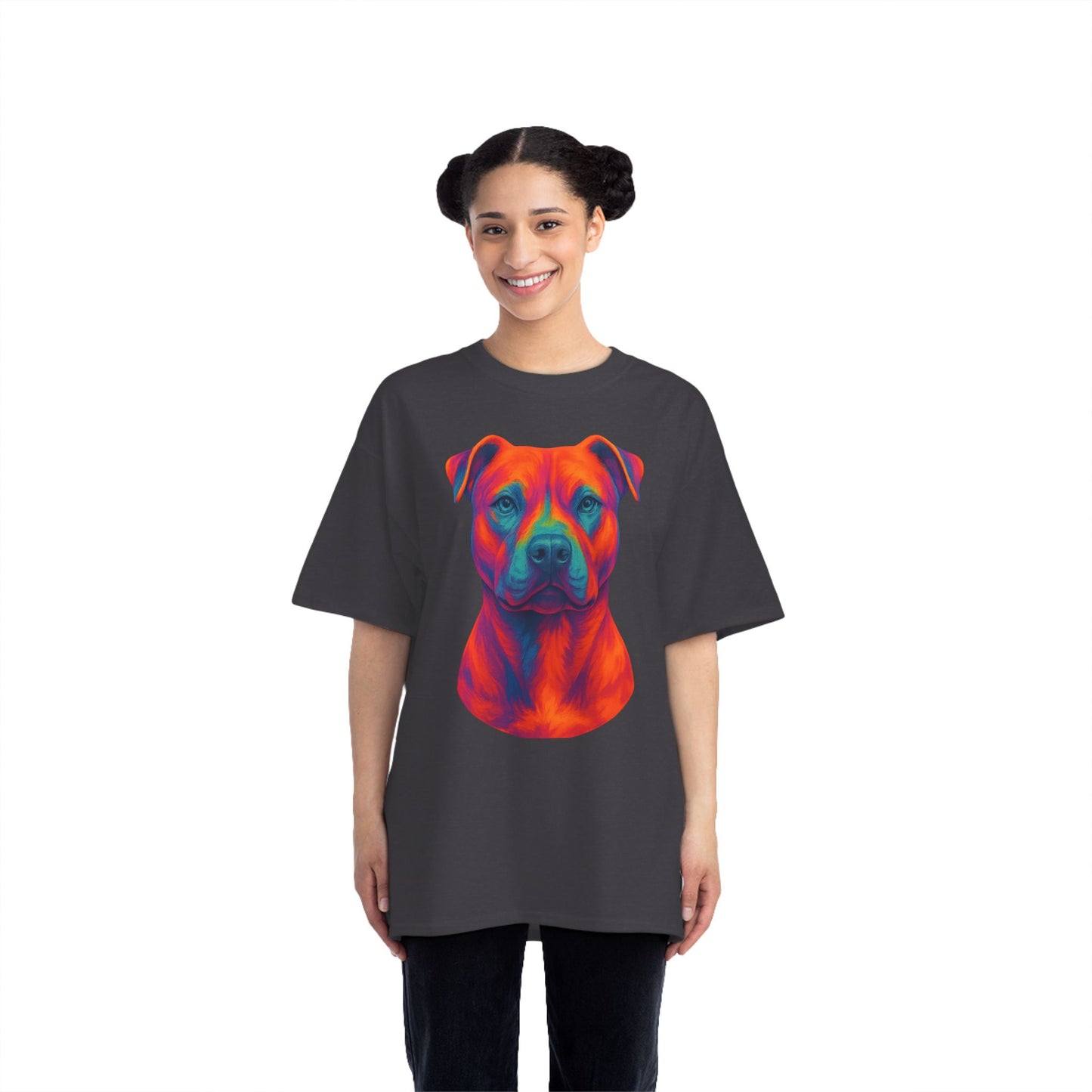 Vibrant Dog Lover's T-Shirt, Pet Apparel, Short-Sleeve Tee, Colorful Canine Art, Gift for Dog Owners, Animal Lover Fashion