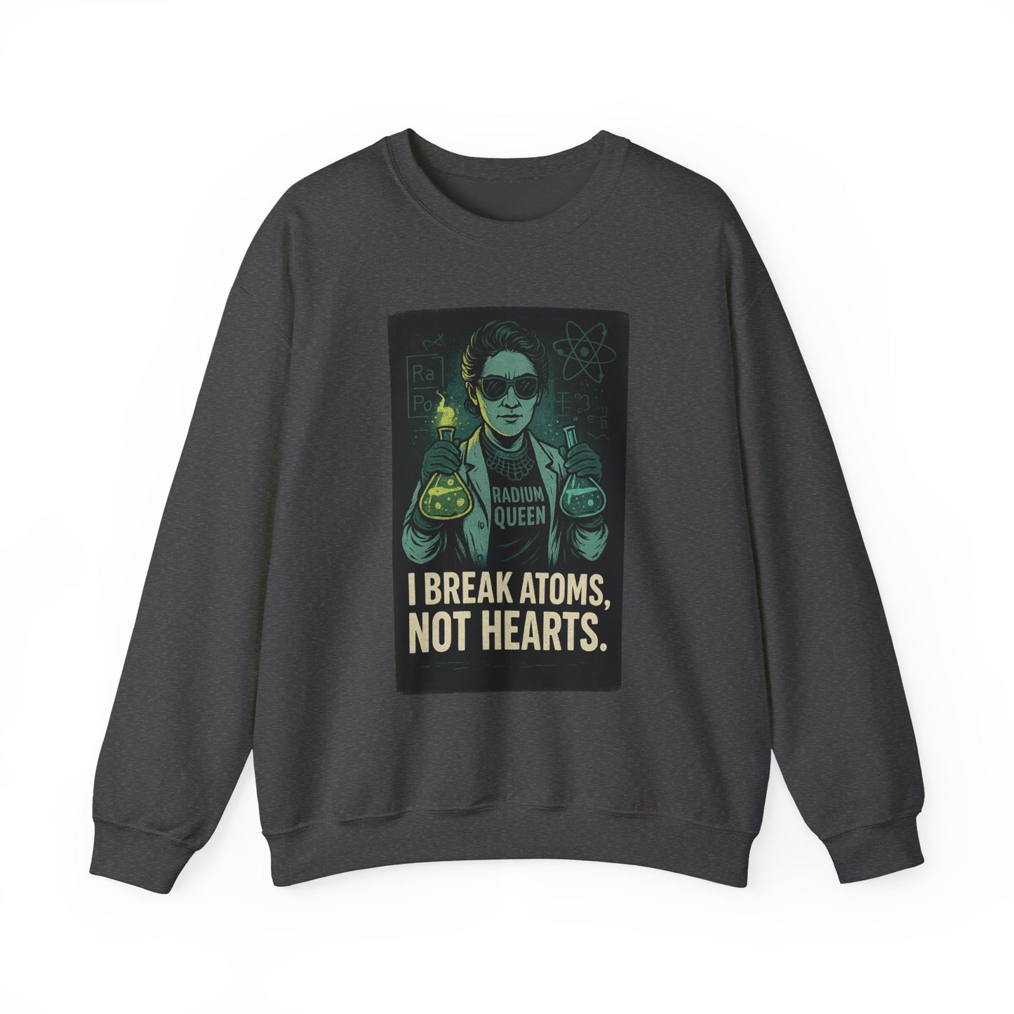 Marie Curie Crewneck Sweatshirt - Science Lover Gift, Casual Fashion, Funny Sweatshirt, Geeky Apparel, Gift for Her