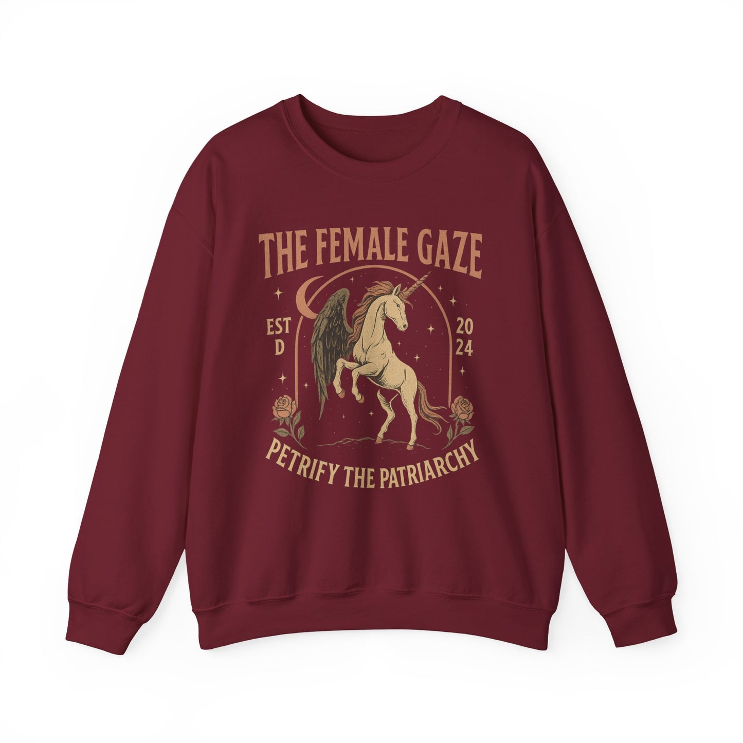 Unicorn Sweatshirt | Feminist Gift, Cozy Crewneck sweater, Medusa Unicorn Fantasy Fashion